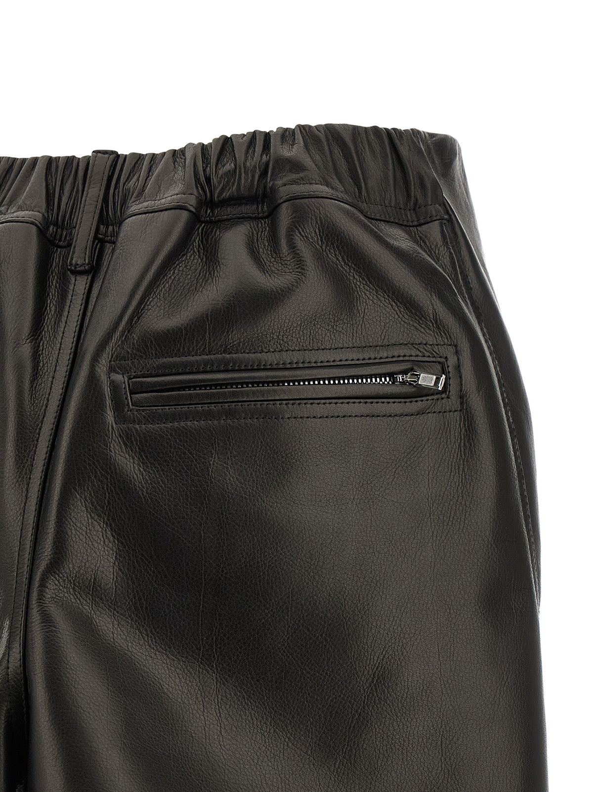 Rick Owens Black Calfskin Long Women's Skirt