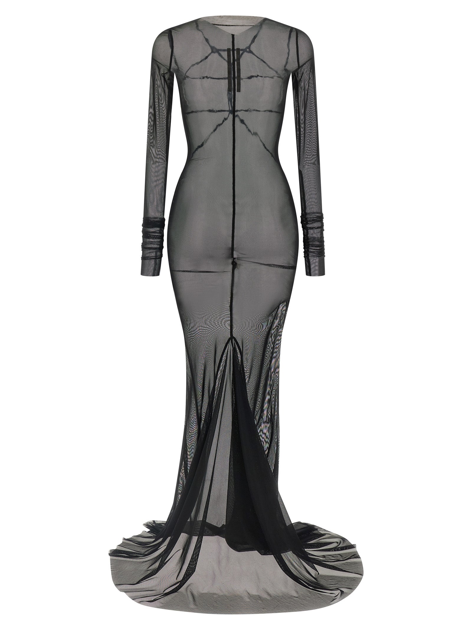 Rick Owens Black Nylon Long Women's Dress