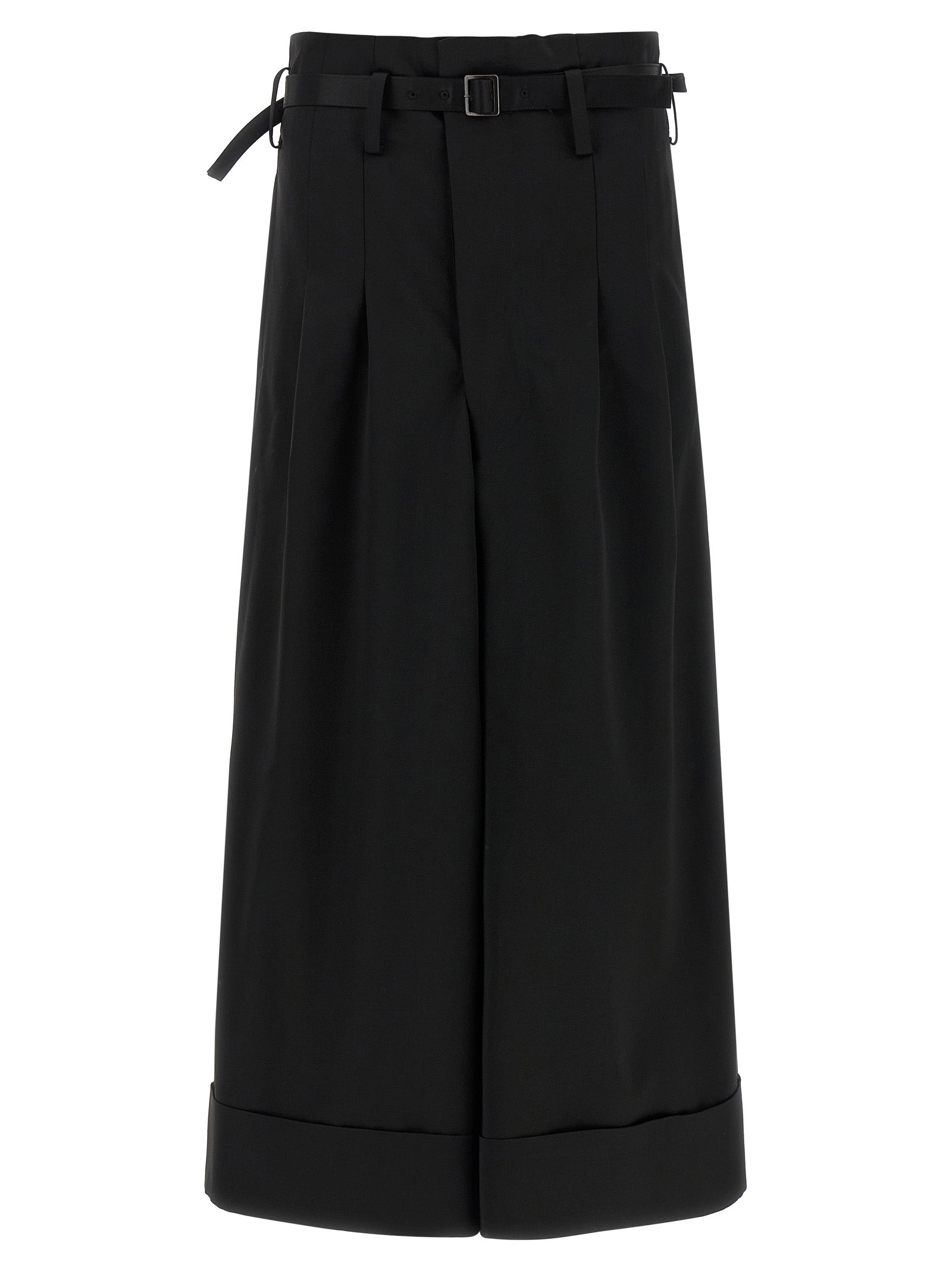 Junya Watanabe Black Acetate Flared Women's Pants