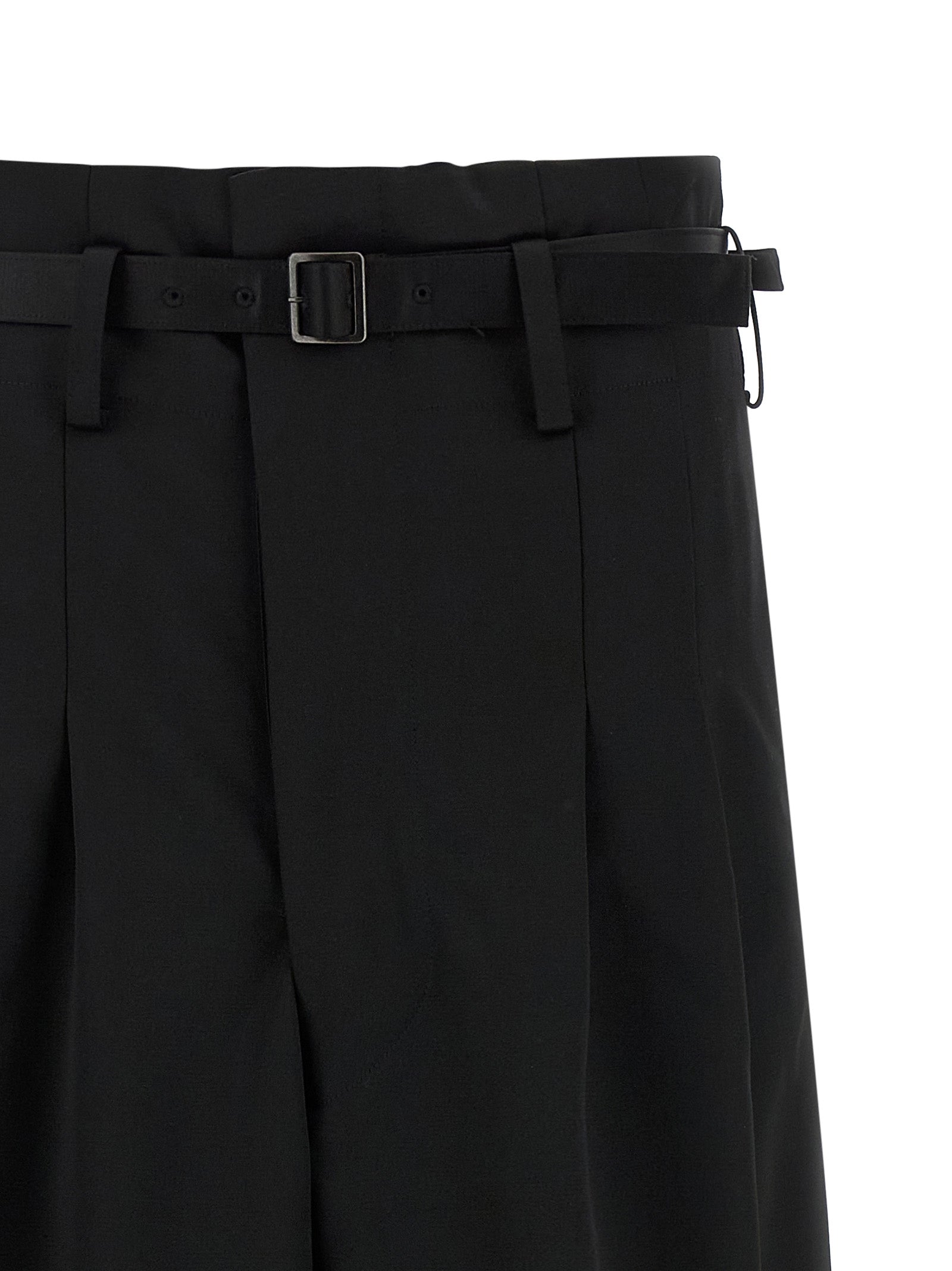 Junya Watanabe Black Acetate Flared Women's Pants