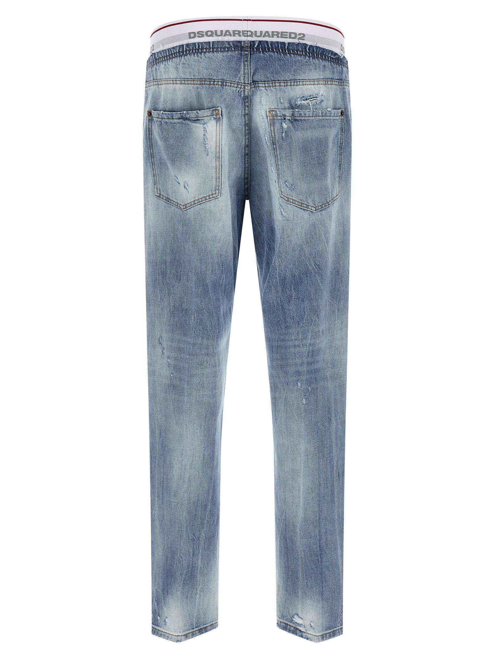 Dsquared² Blue Cotton Relaxed Fit Men's Jeans