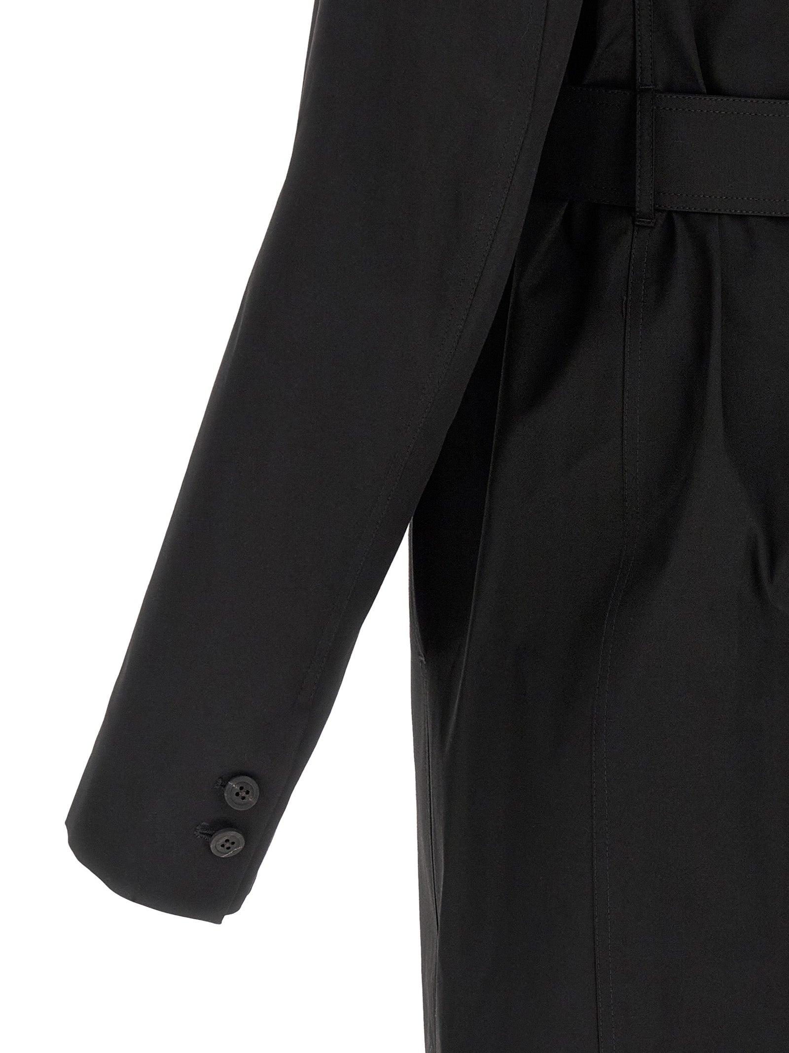Rick Owens Black Cotton Men's Coat