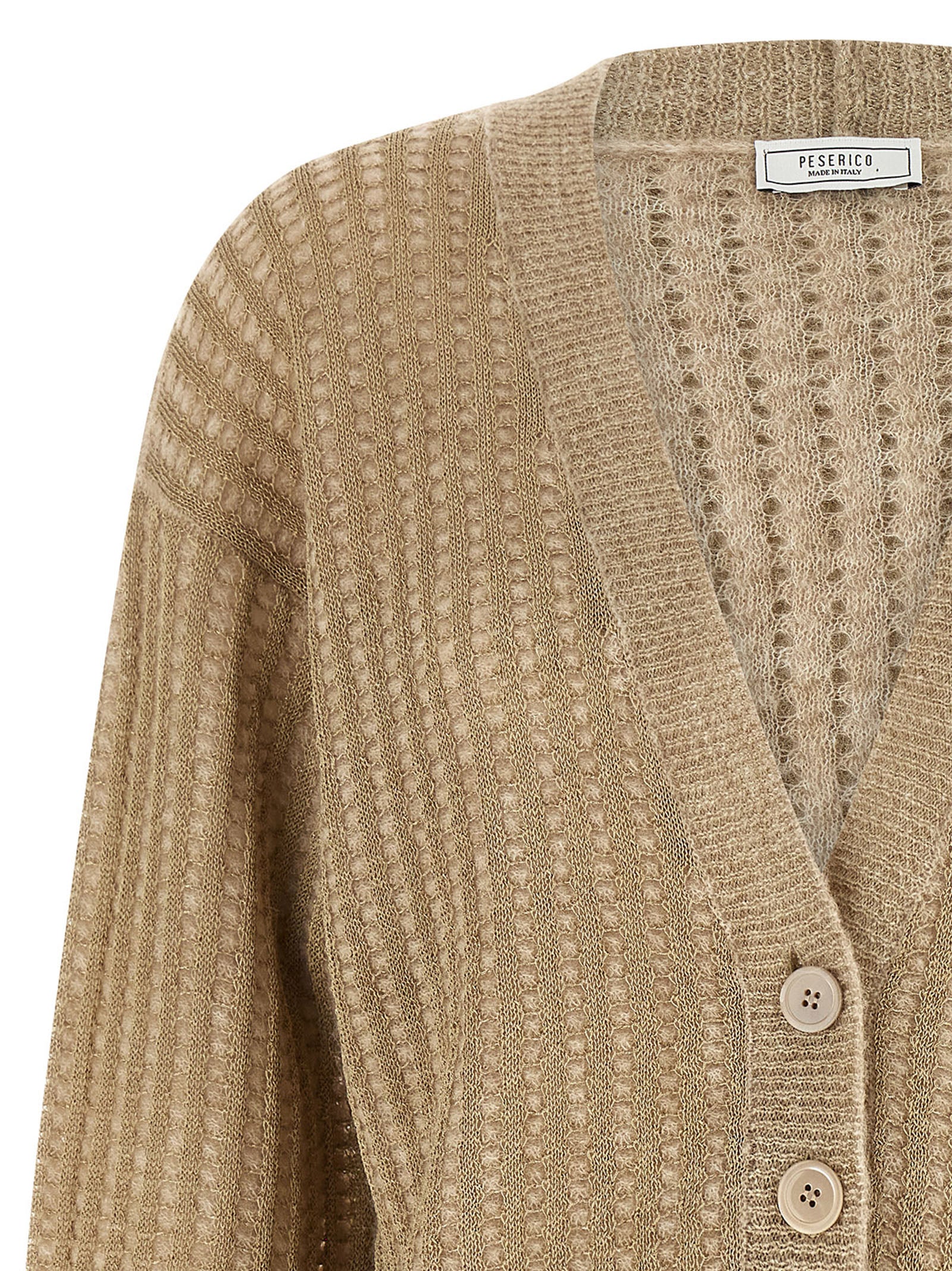 Peserico Beige Viscose Women's Cardigan