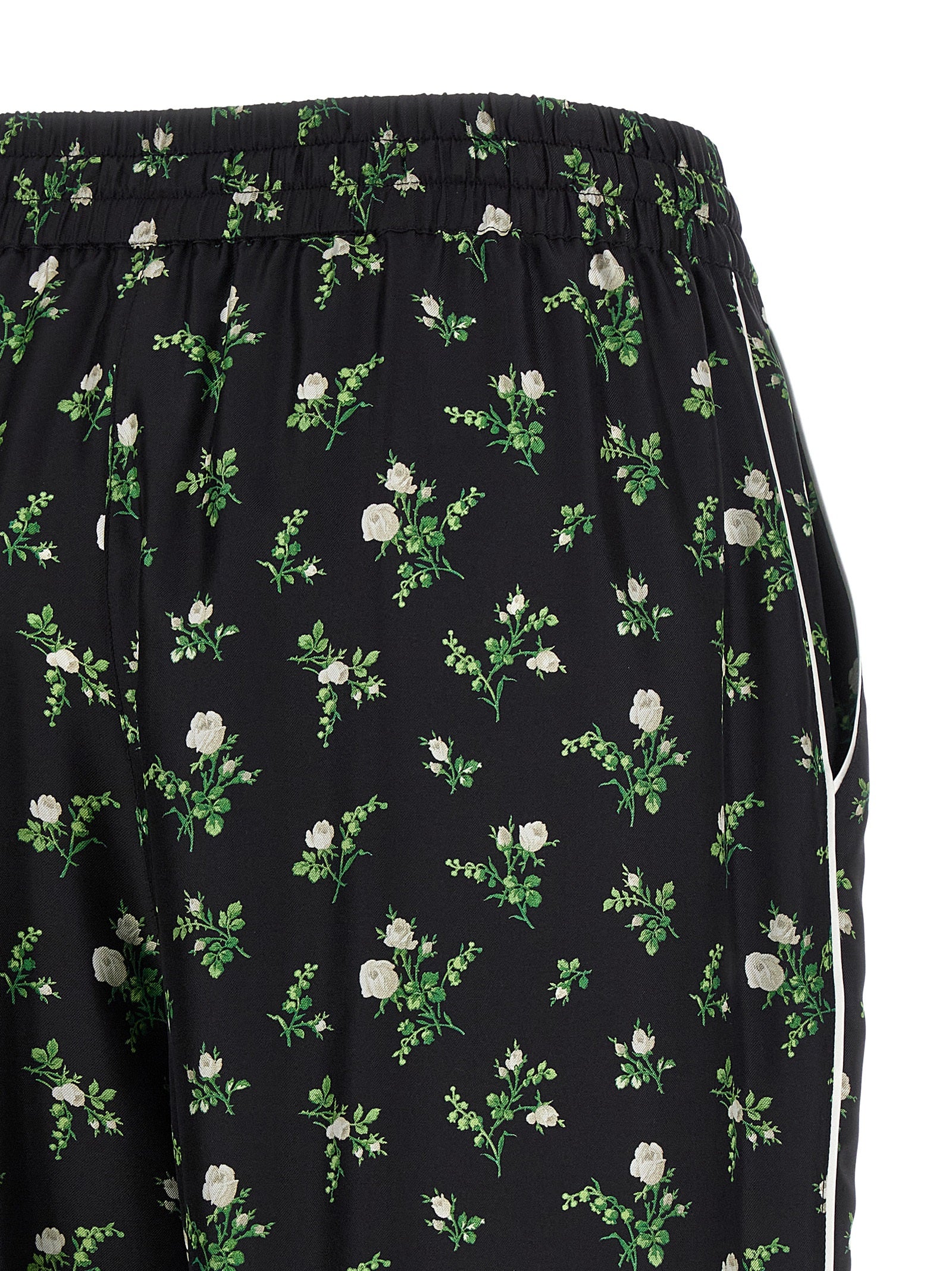 Dolce & Gabbana Black Silk Casual Women's Pants