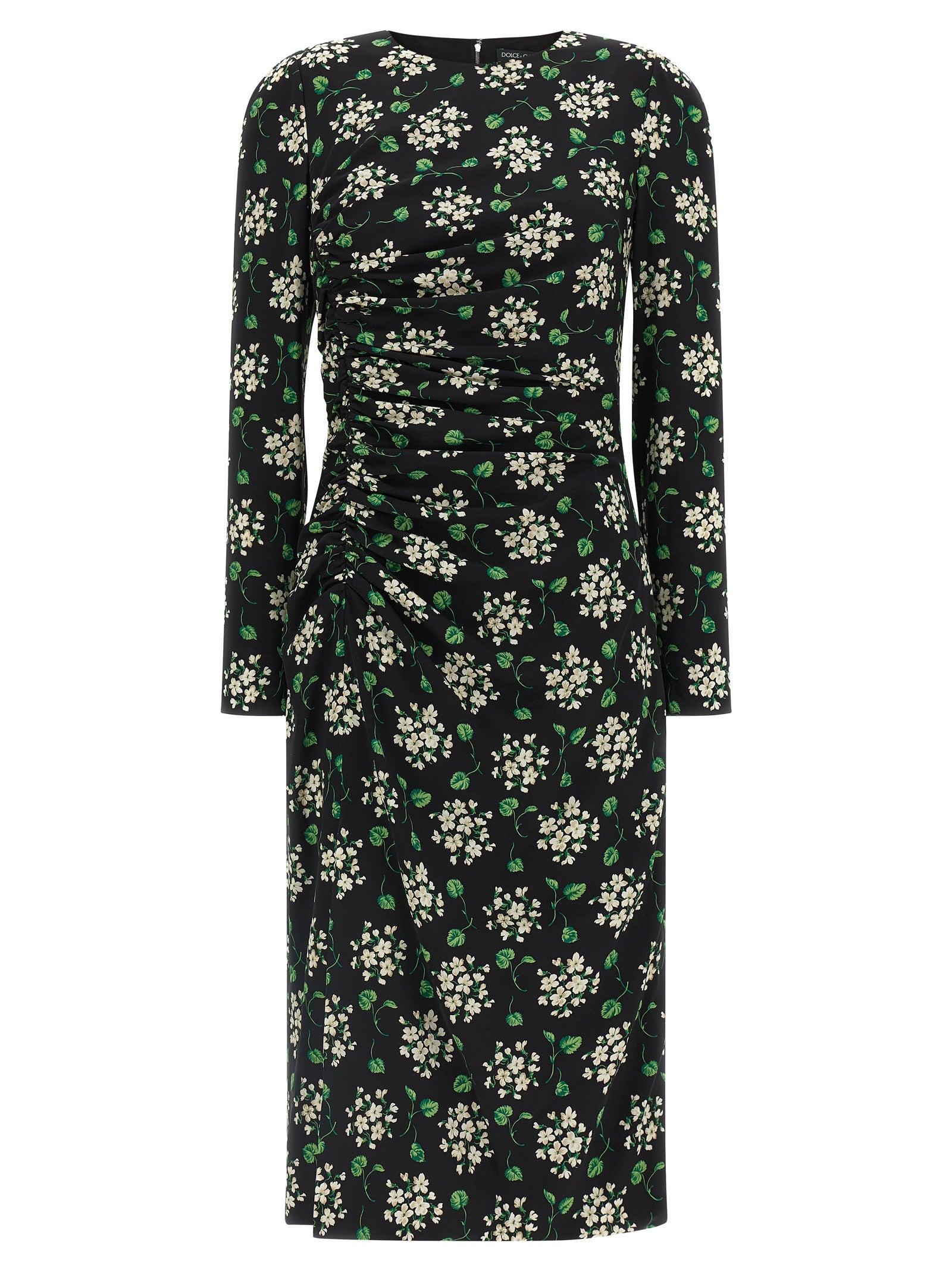 Dolce & Gabbana Black Synthetic Midi Women's Dress