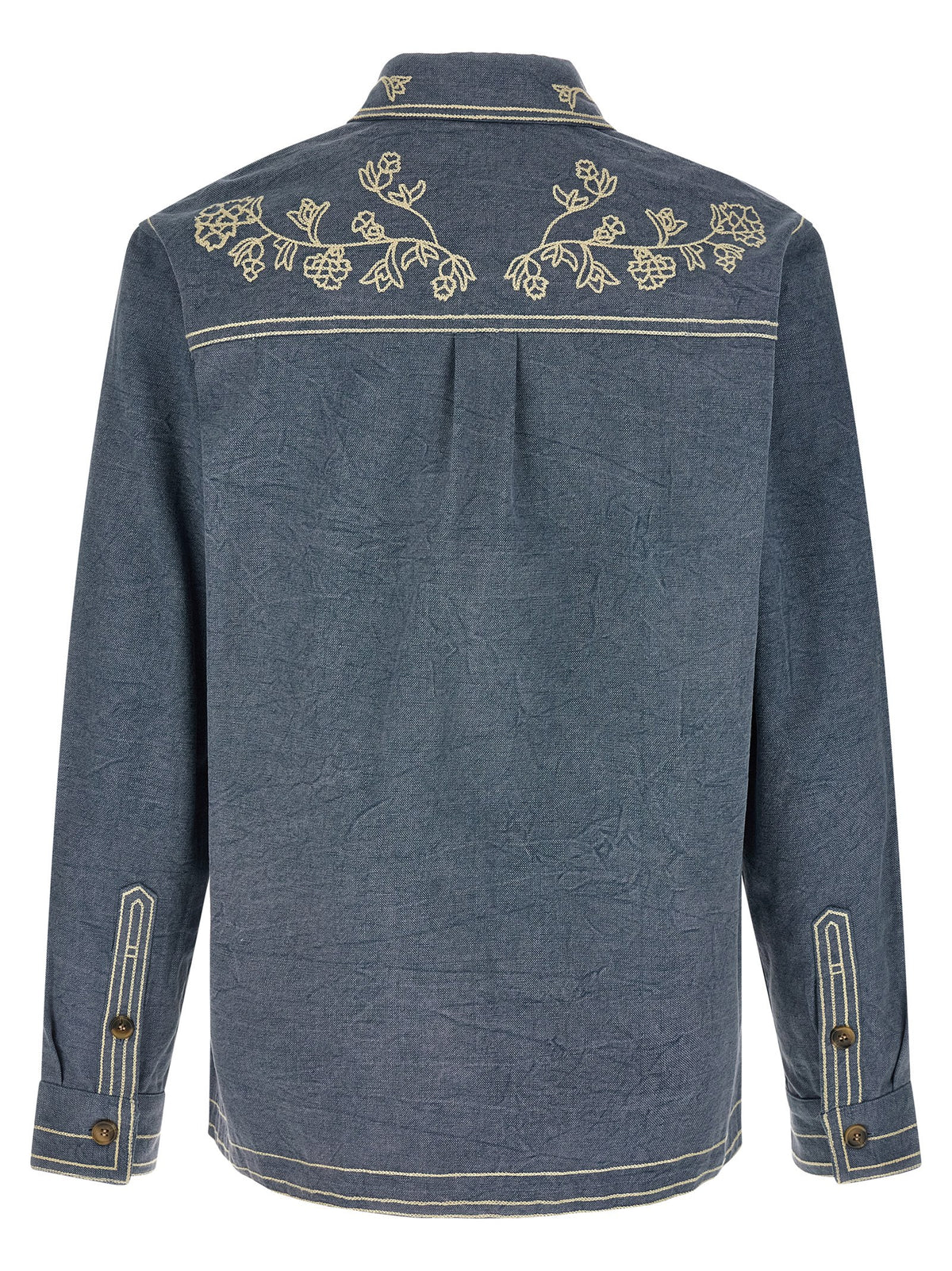 Isabel Marant Blue Cotton Men's Blouse