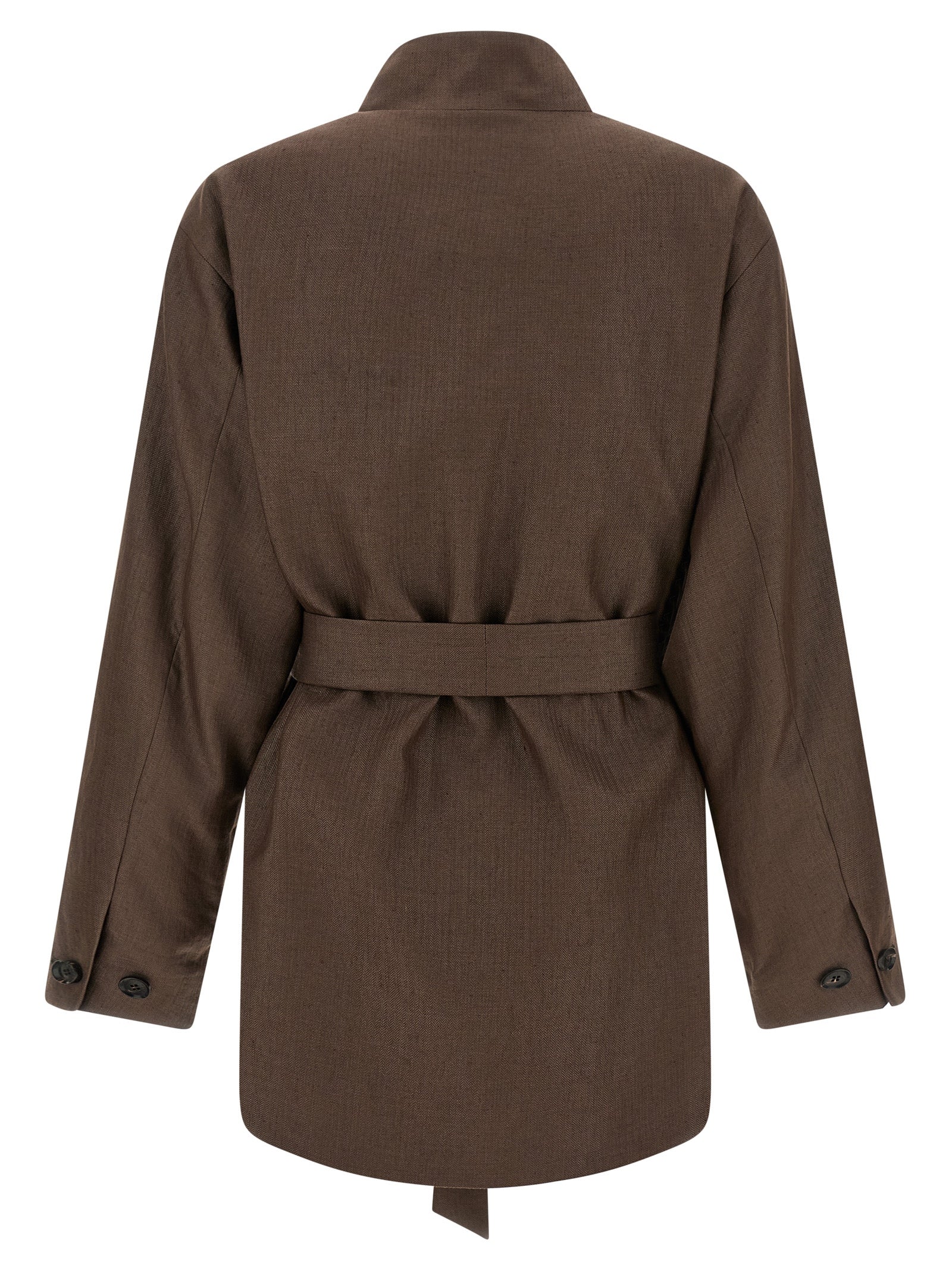 Kiton Brown Polyamide Women's Blazer