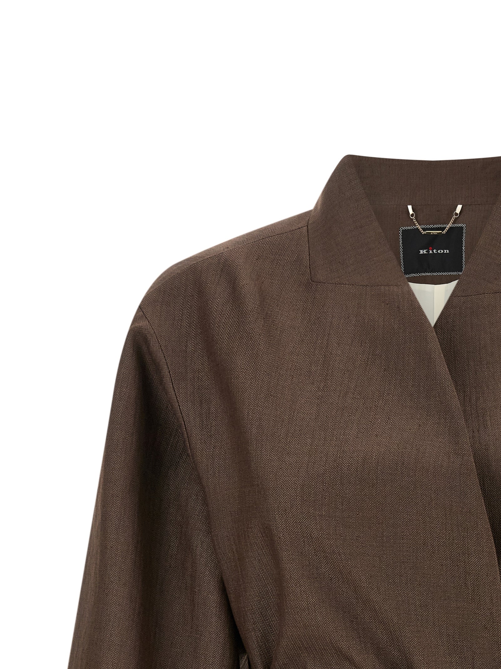 Kiton Brown Polyamide Women's Blazer