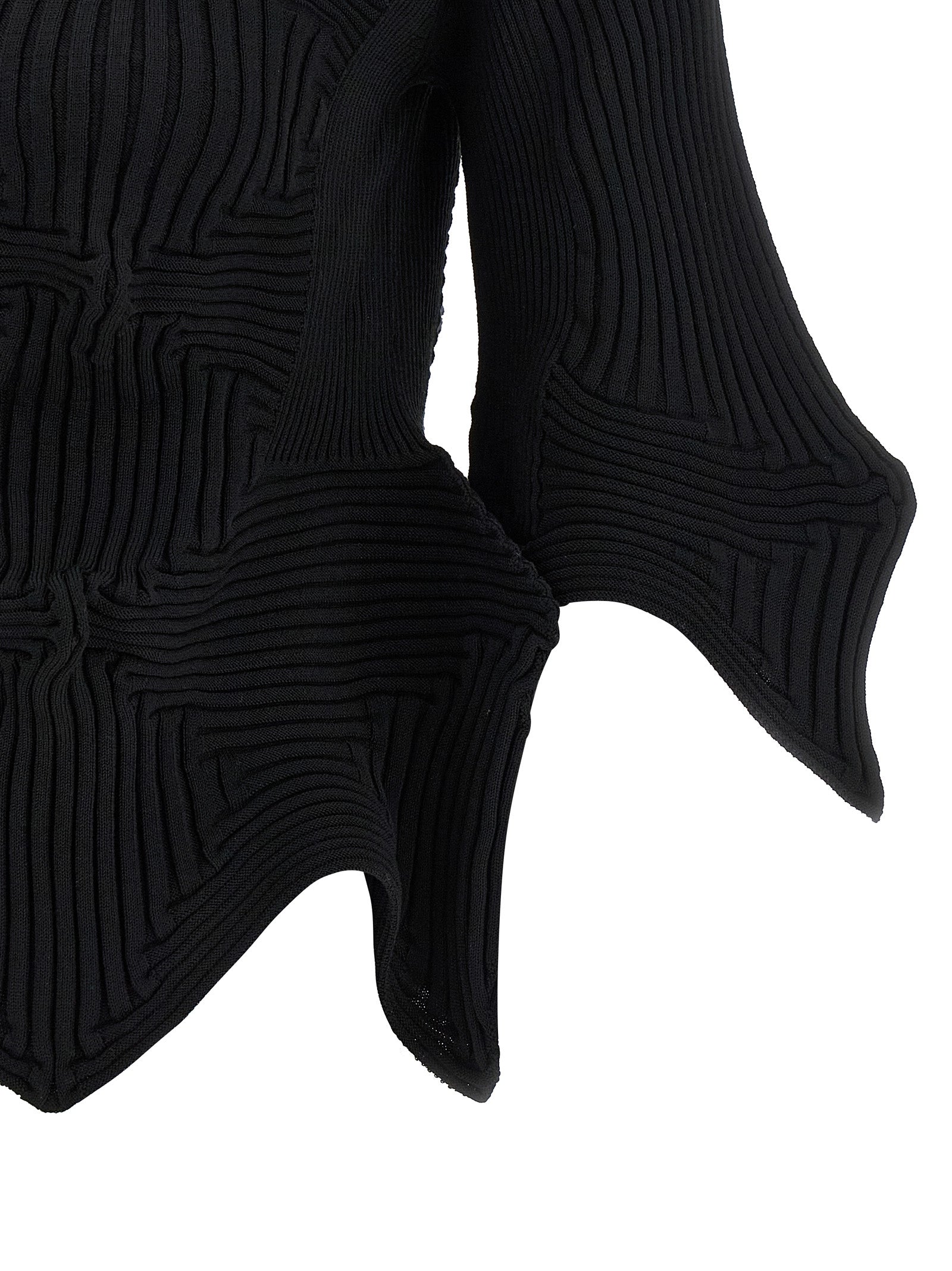 Issey Miyake Black Polyester Women's Blouse
