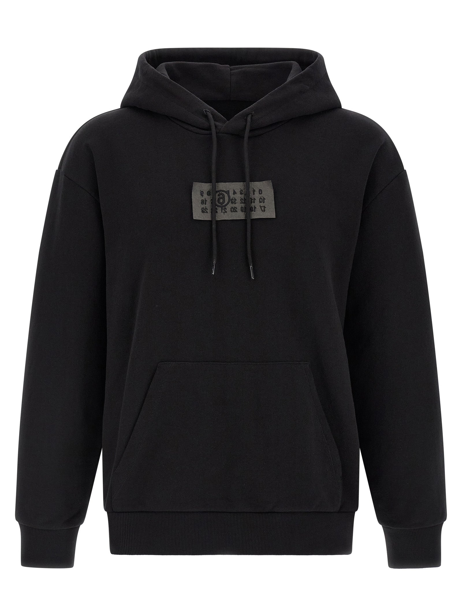 MM6 Maison Margiela Black Cotton Men's Sweatshirt