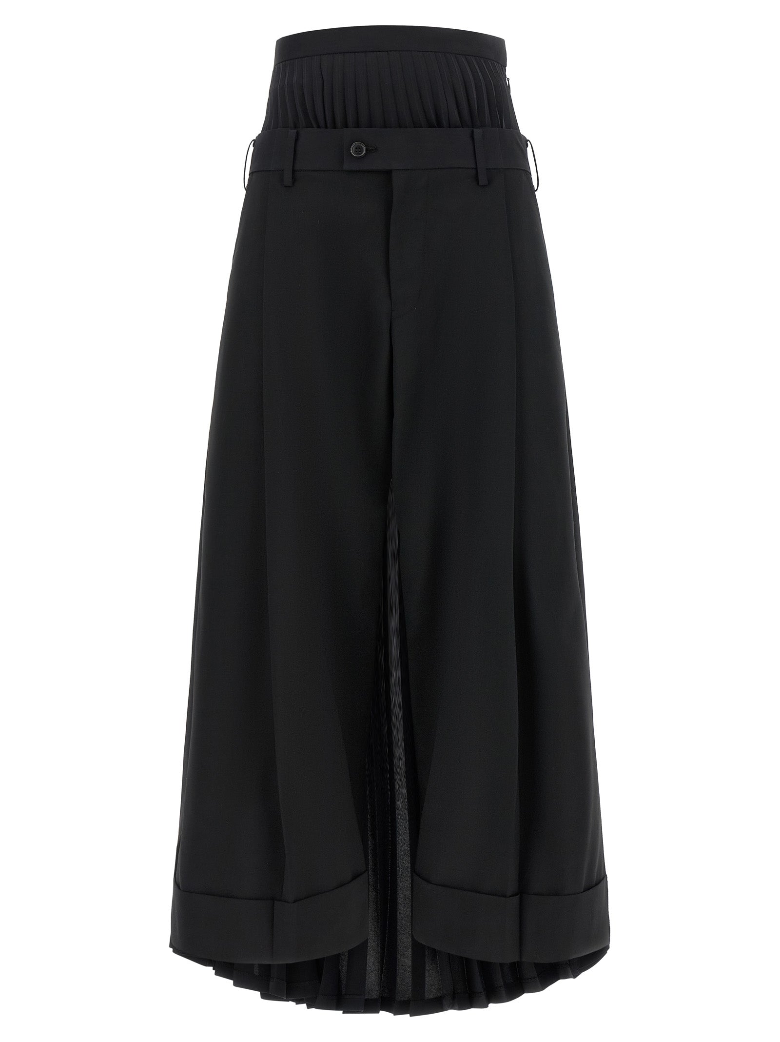 Junya Watanabe Black Wool Women's Pants