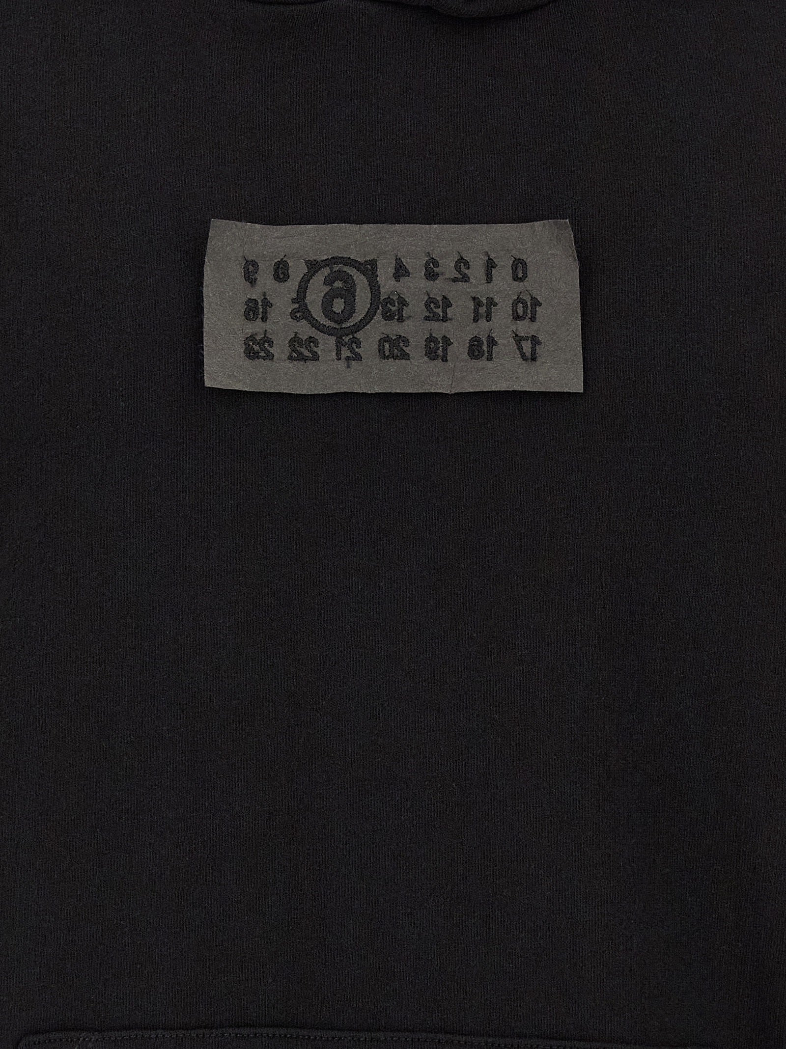 MM6 Maison Margiela Black Cotton Men's Sweatshirt