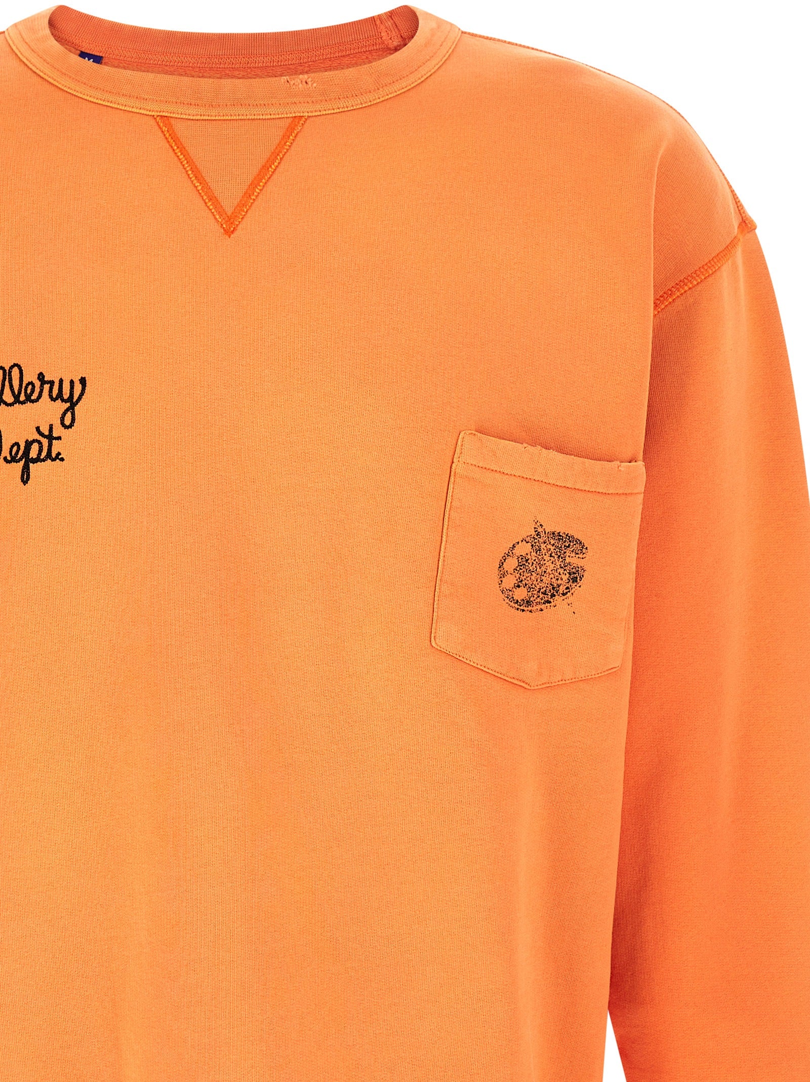 GALLERY DEPT. Orange Cotton Men's Sweatshirt