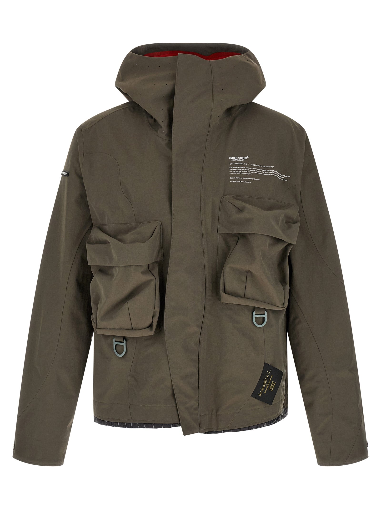 Undercover Gray Nylon Men's Parka