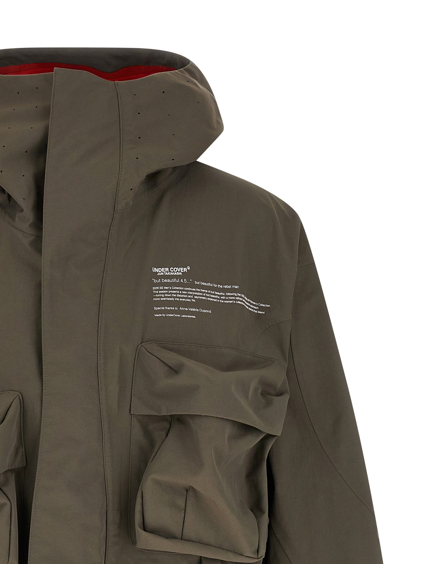 Undercover Gray Nylon Men's Parka