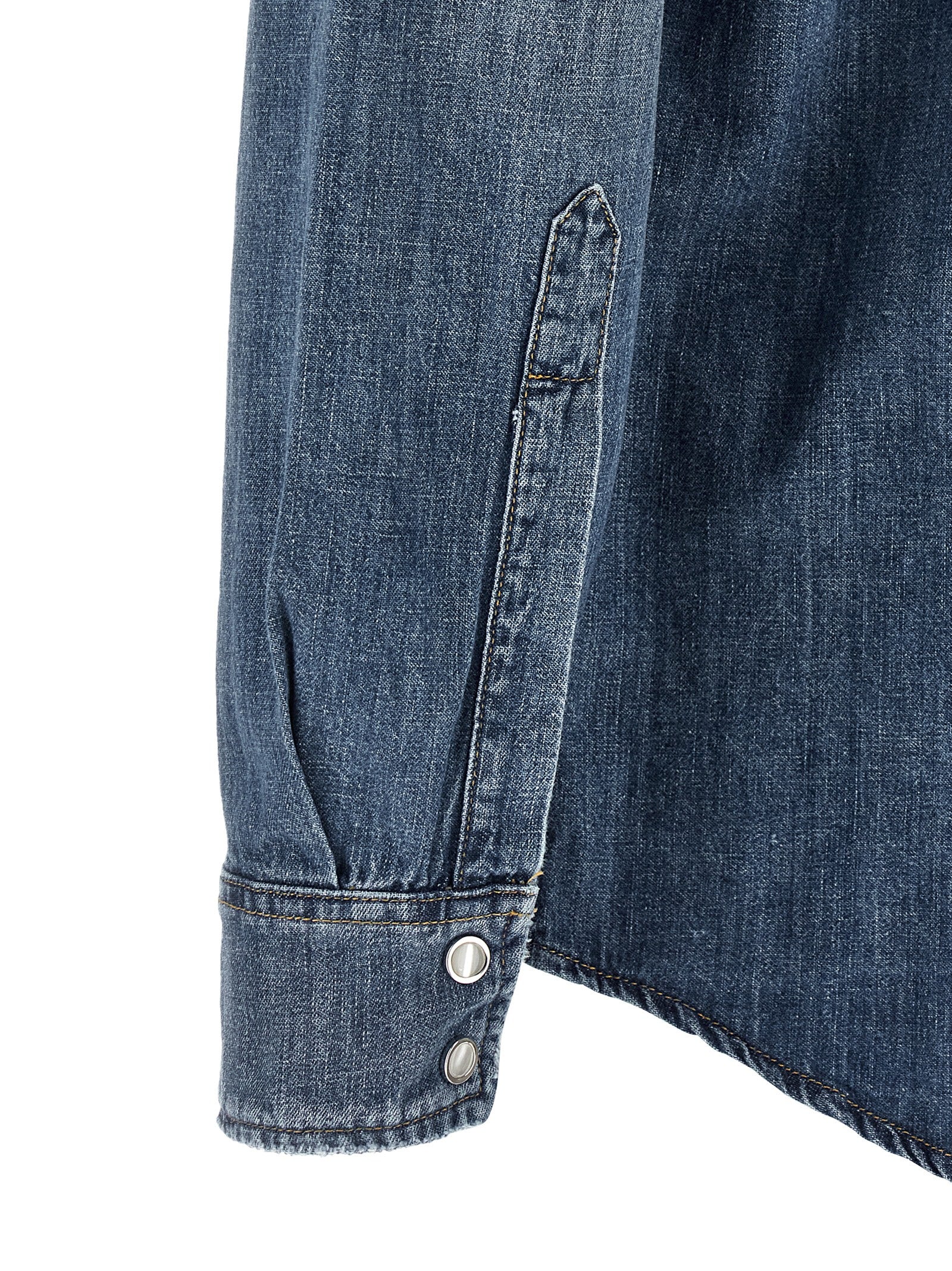Department 5 Blue Cotton Men's Blouse