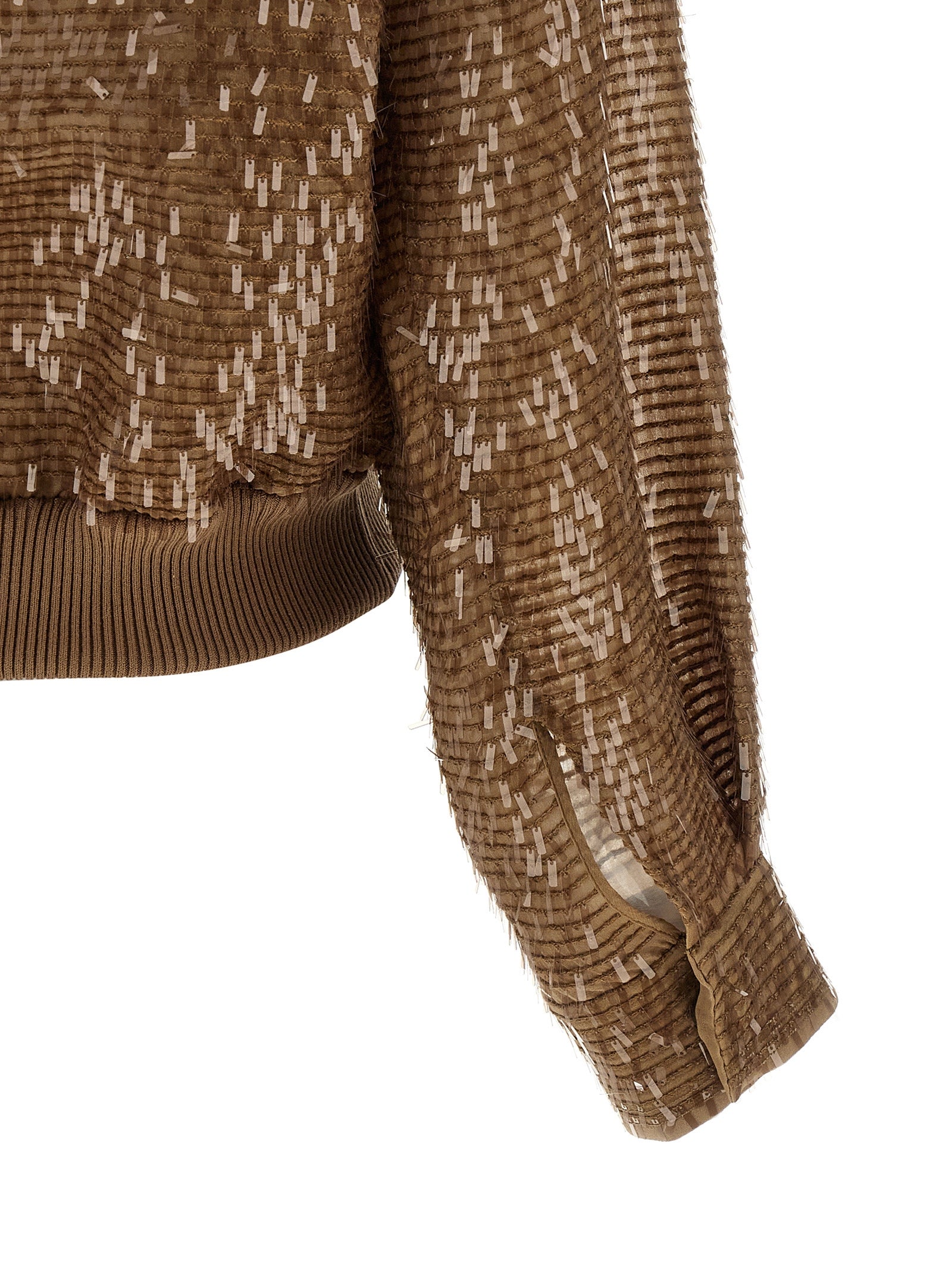 Brunello Cucinelli Brown Silk Women's Cardigan
