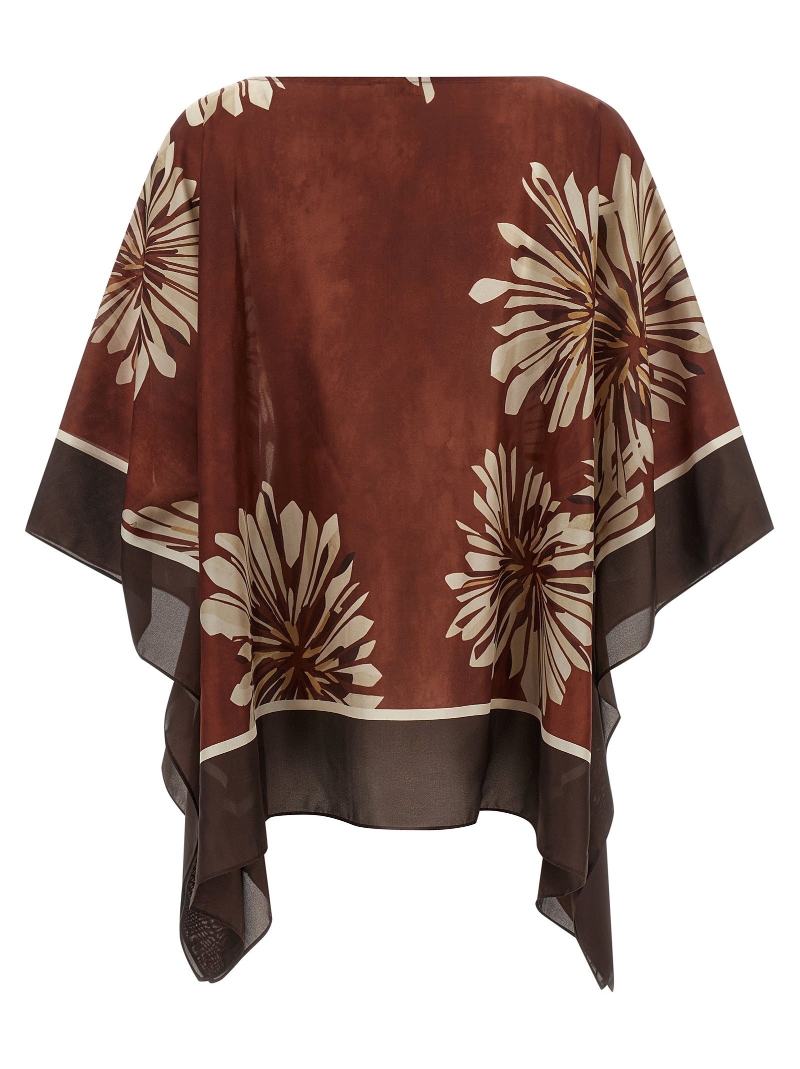 Brunello Cucinelli Bordeaux Silk Women's Blouse