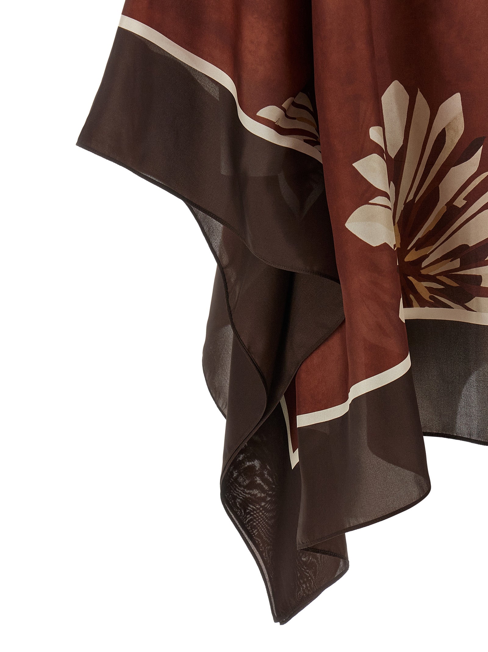 Brunello Cucinelli Bordeaux Silk Women's Blouse
