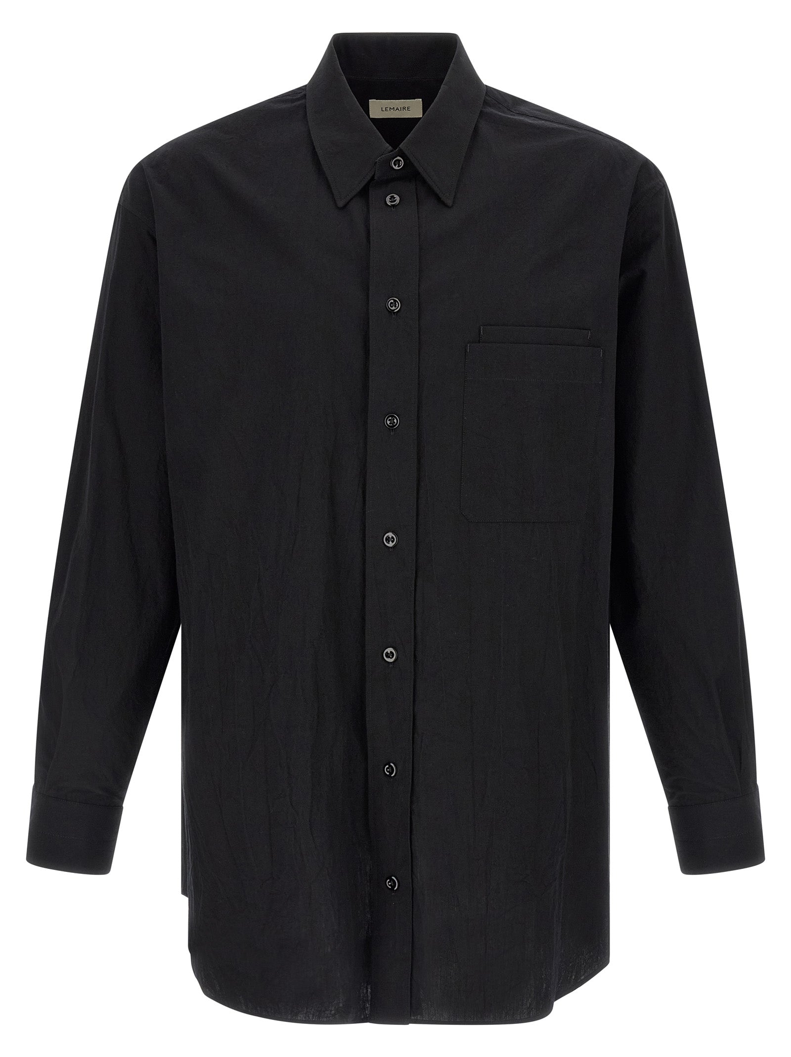 Lemaire Black Cotton Men's Blouse