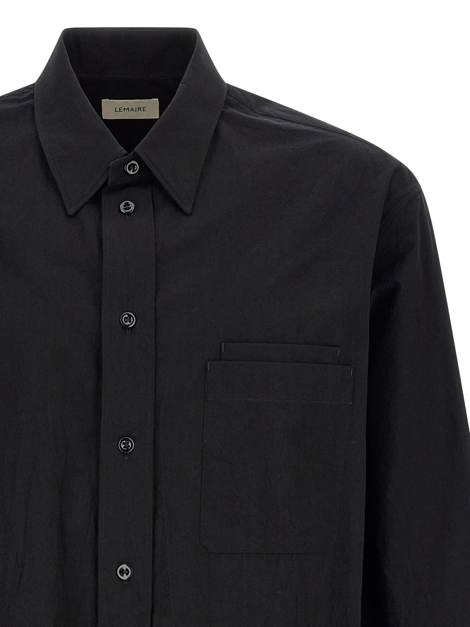 Lemaire Black Cotton Men's Blouse