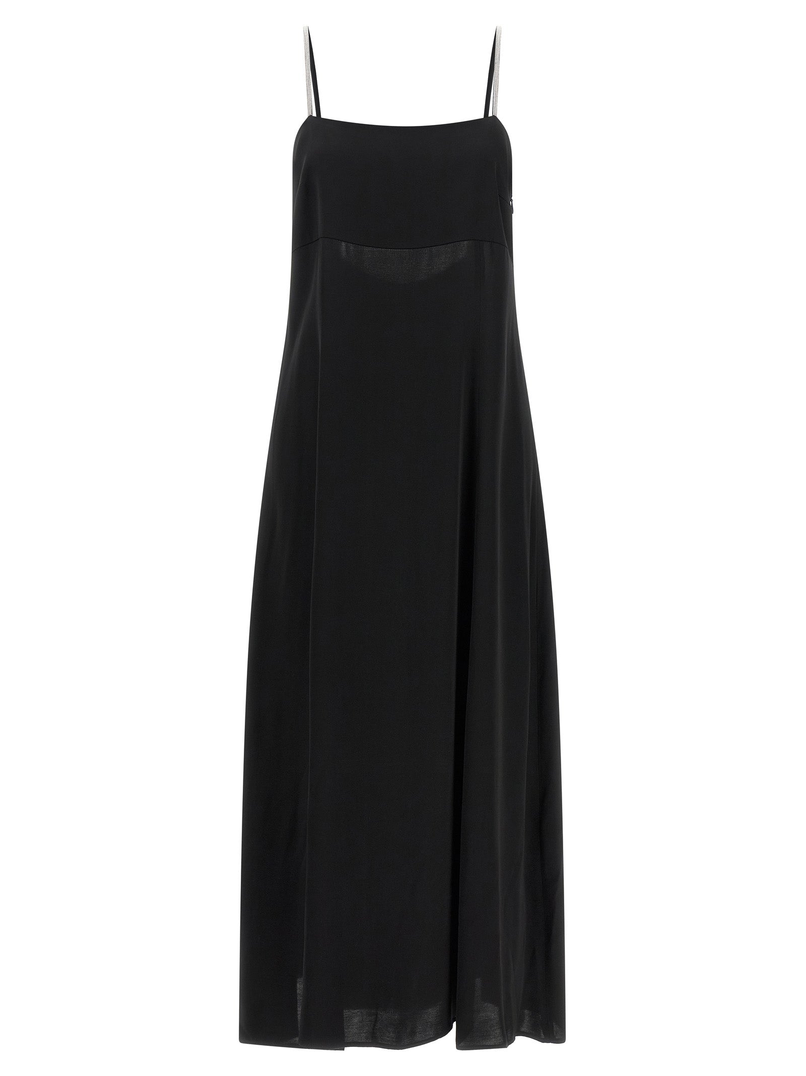Peserico Black Viscose Long Women's Dress
