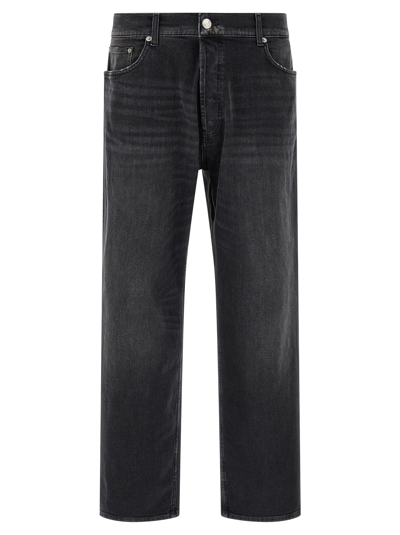 Department 5 Black Cotton Cropped Men's Jeans