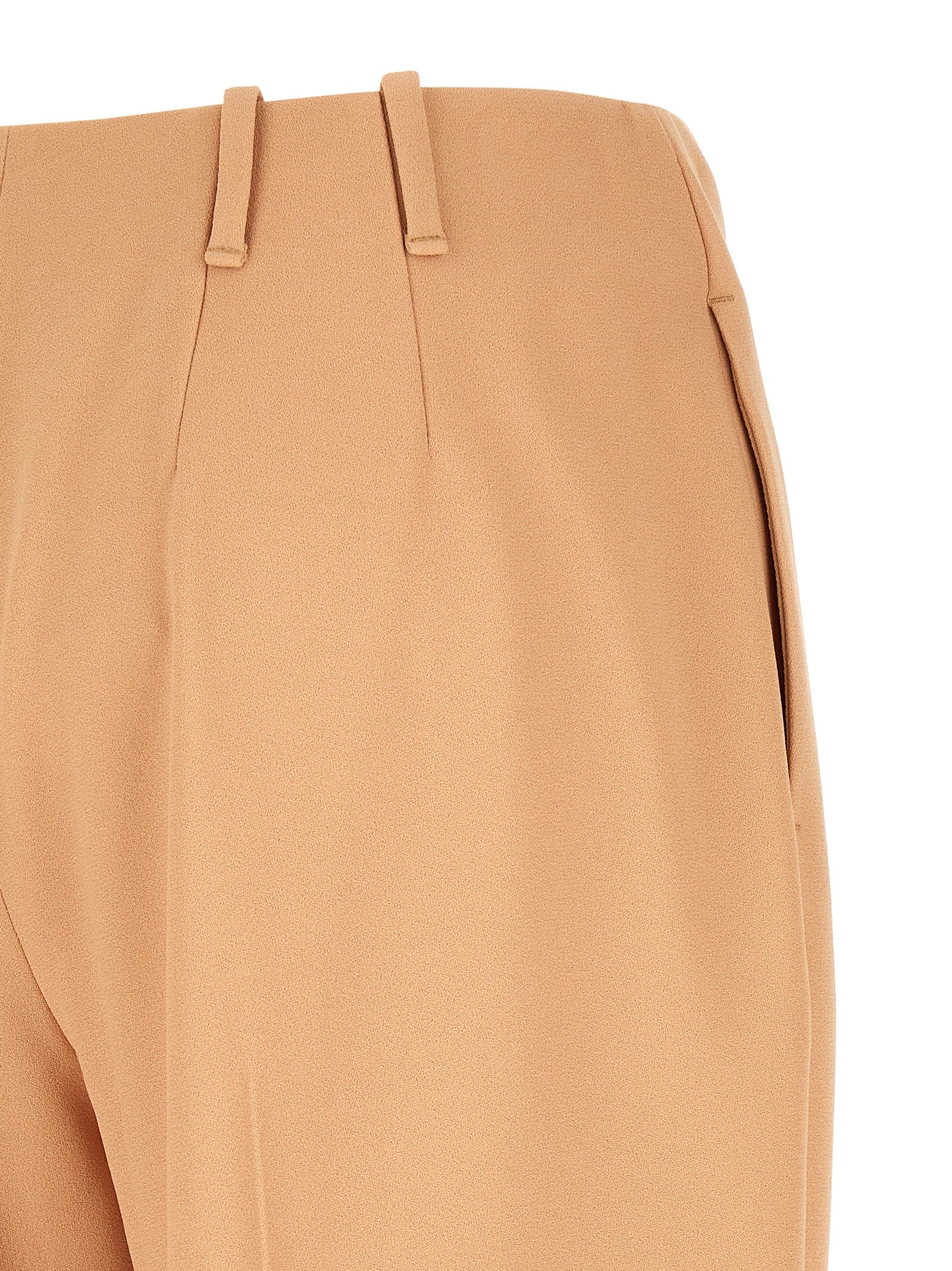 Ermanno Scervino Beige Acetate Casual Women's Pants