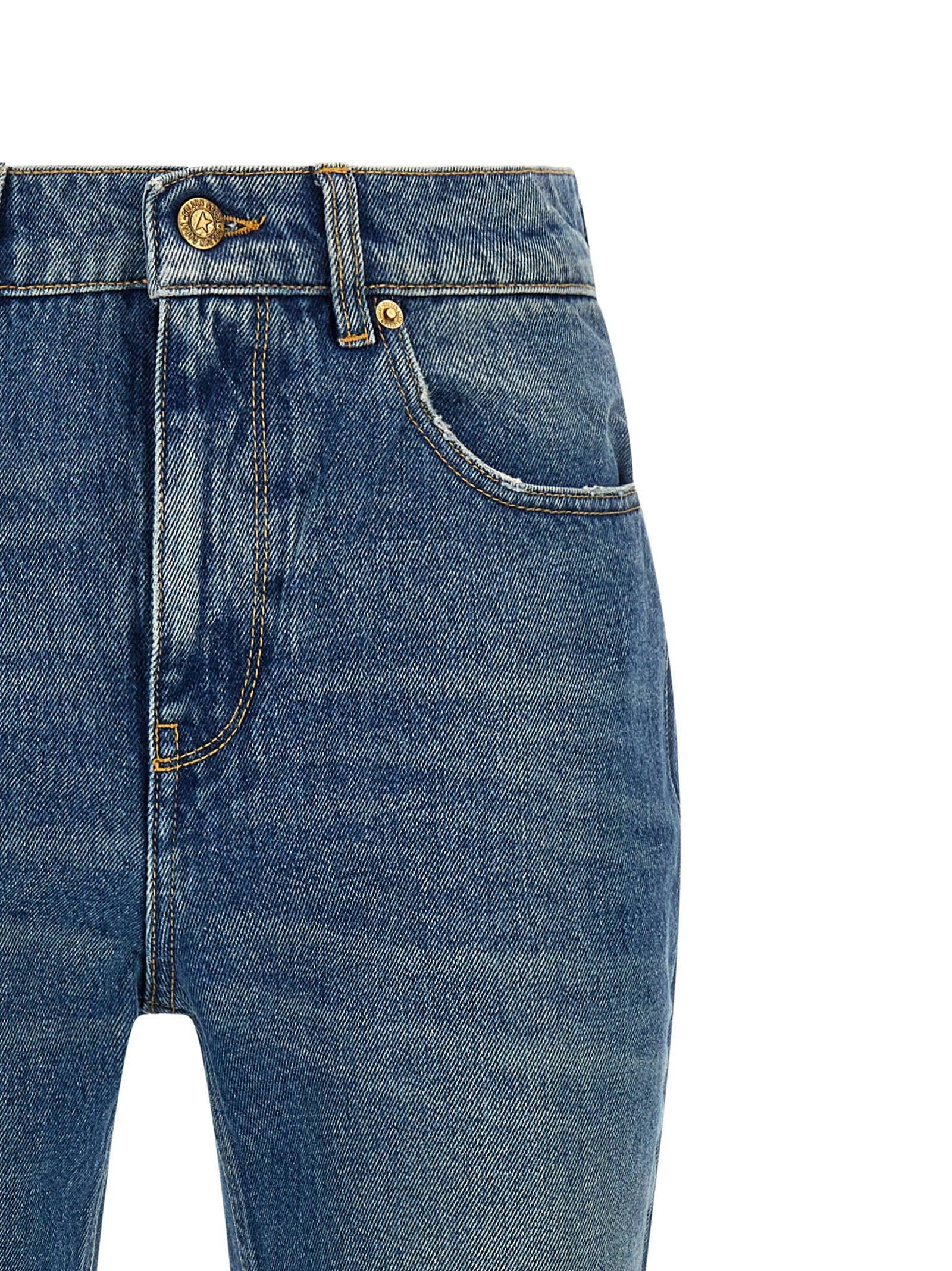 Golden Goose Blue Cotton Flared Women's Jeans