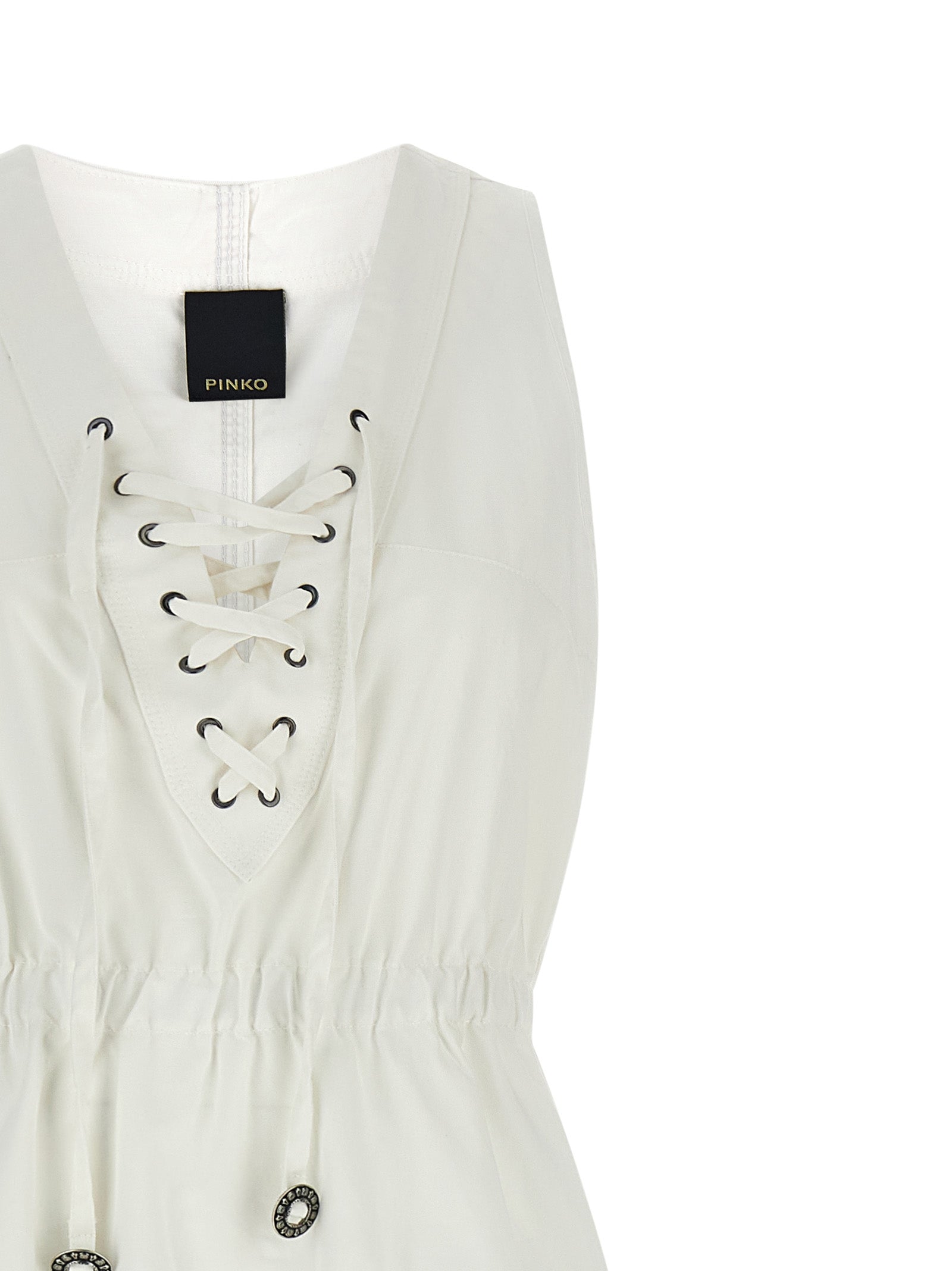 PINKO White Cotton Long Women's Dress