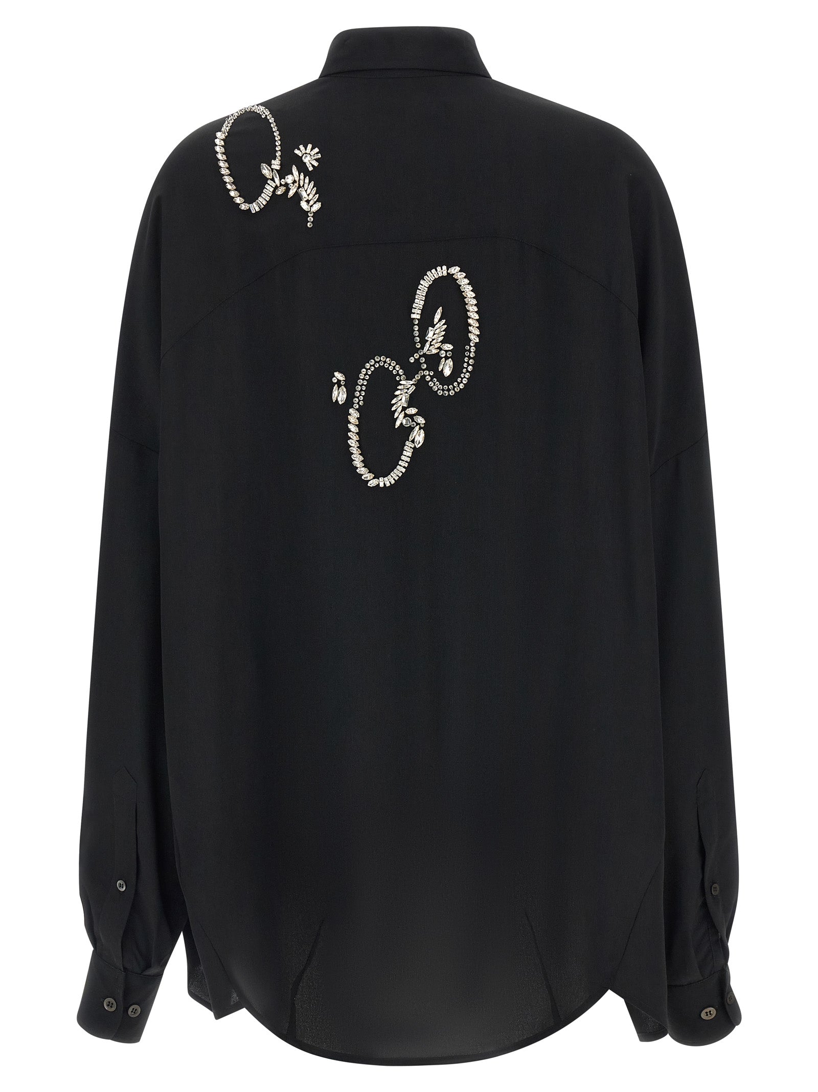 Dries Van Noten Black Polyester Women's Blouse