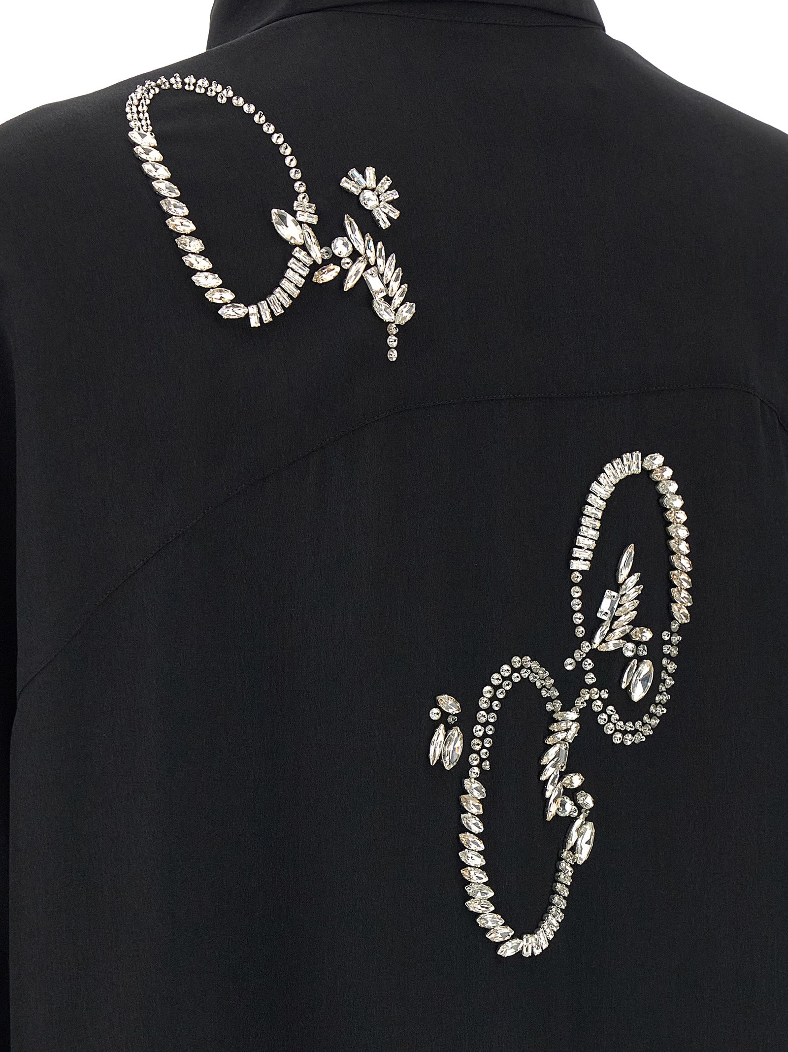 Dries Van Noten Black Polyester Women's Blouse