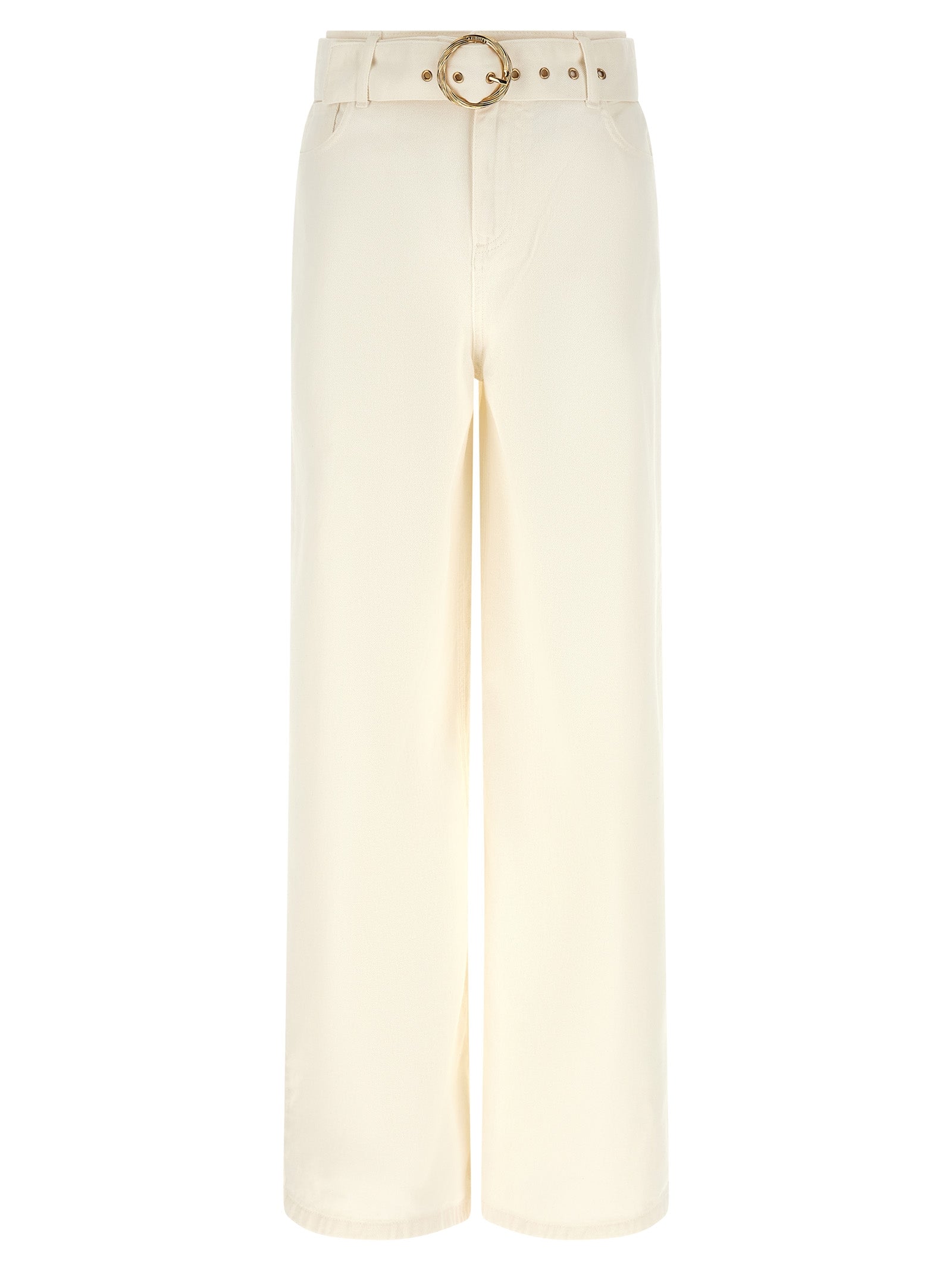 Twinset White Cotton Flared Women's Jeans