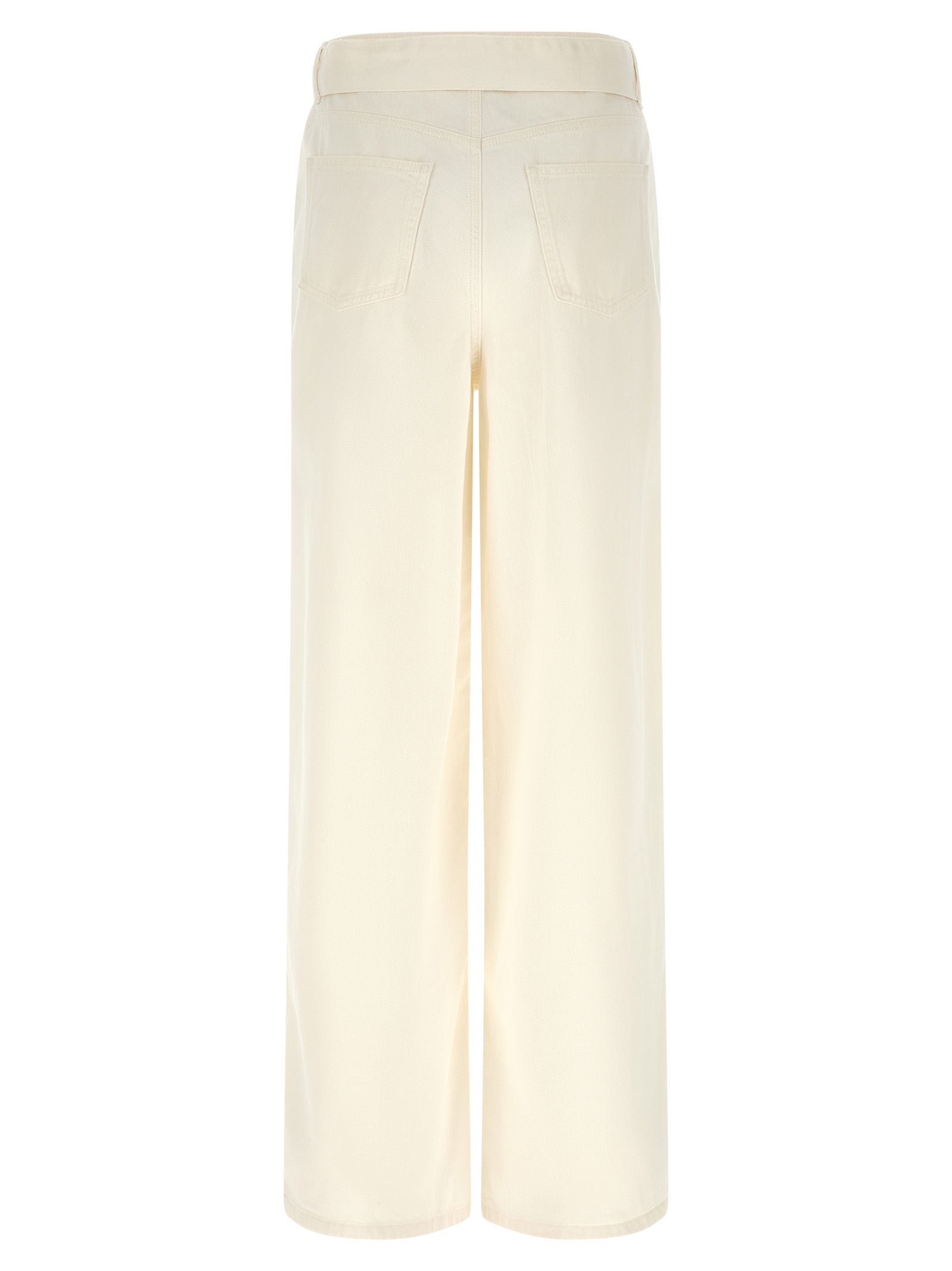 Twinset White Cotton Flared Women's Jeans