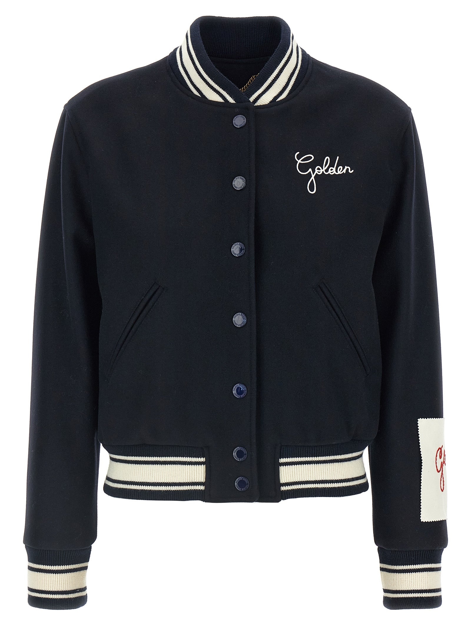 Golden Goose Blue Virgin Wool Women's Bomber