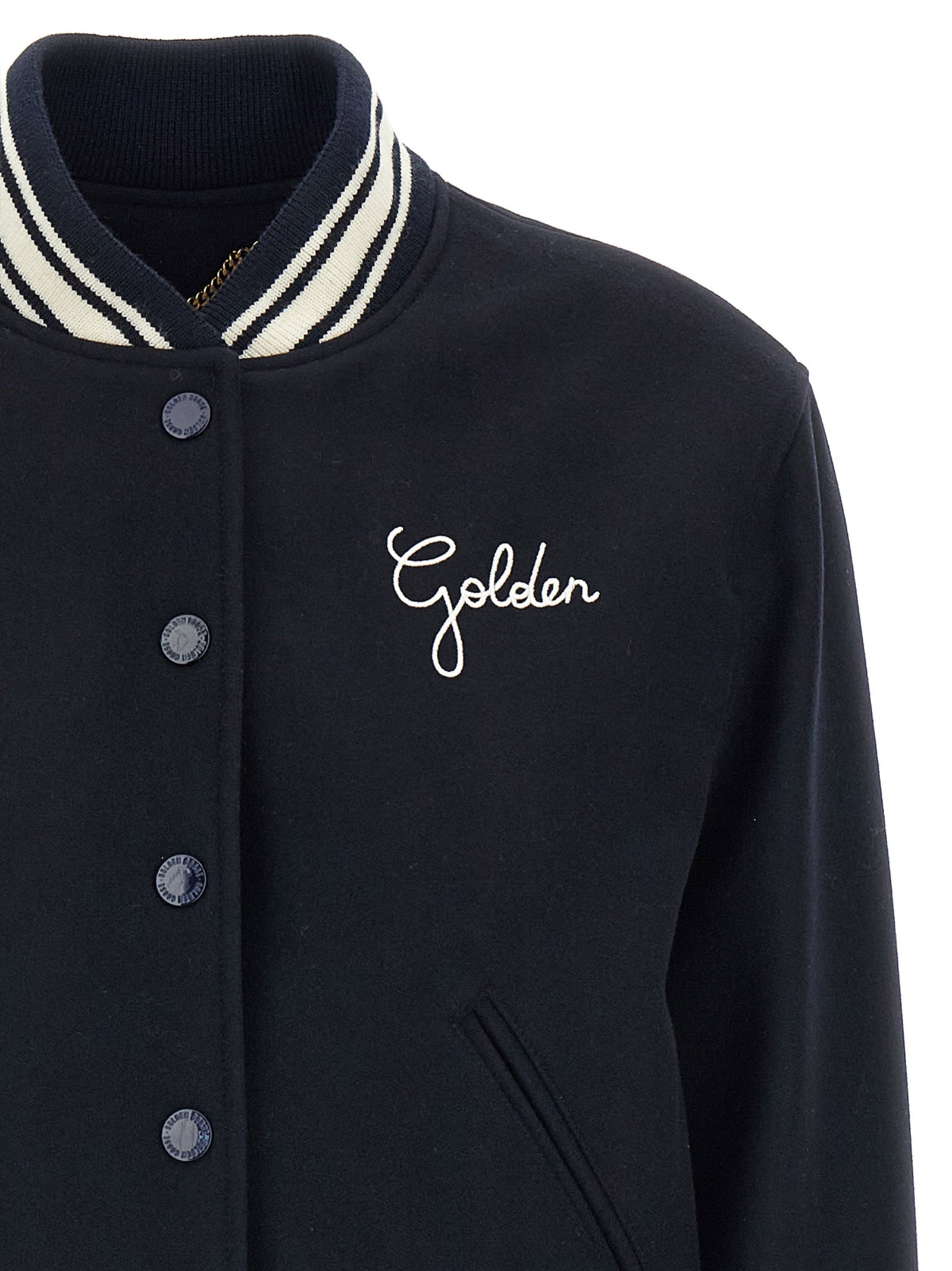 Golden Goose Blue Virgin Wool Women's Bomber