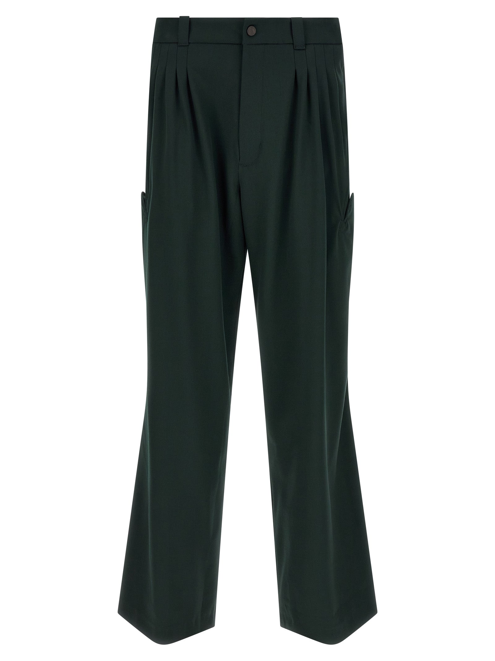 Kiko Kostadinov Bicolor Virgin Wool Casual Men's Pants