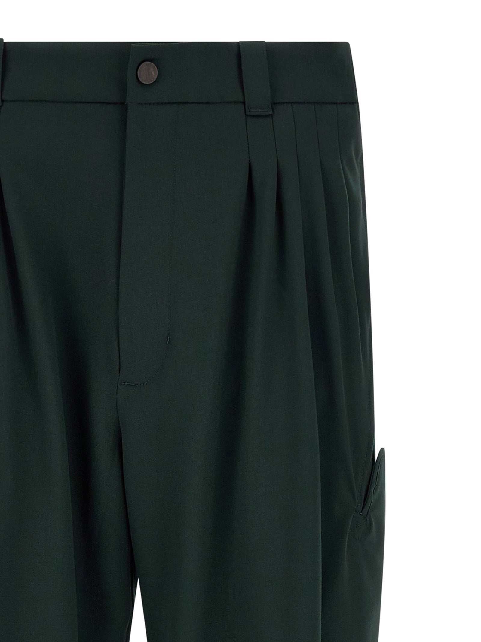 Kiko Kostadinov Bicolor Virgin Wool Casual Men's Pants