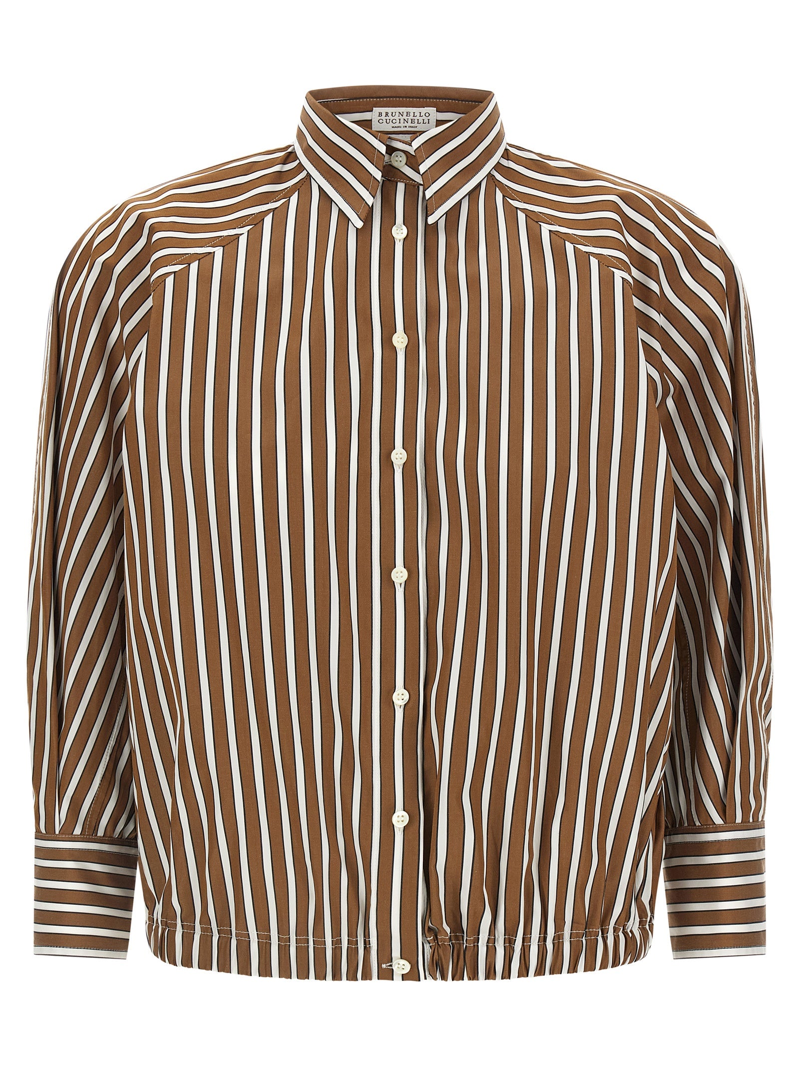 Brunello Cucinelli Brown Cotton Women's Blouse