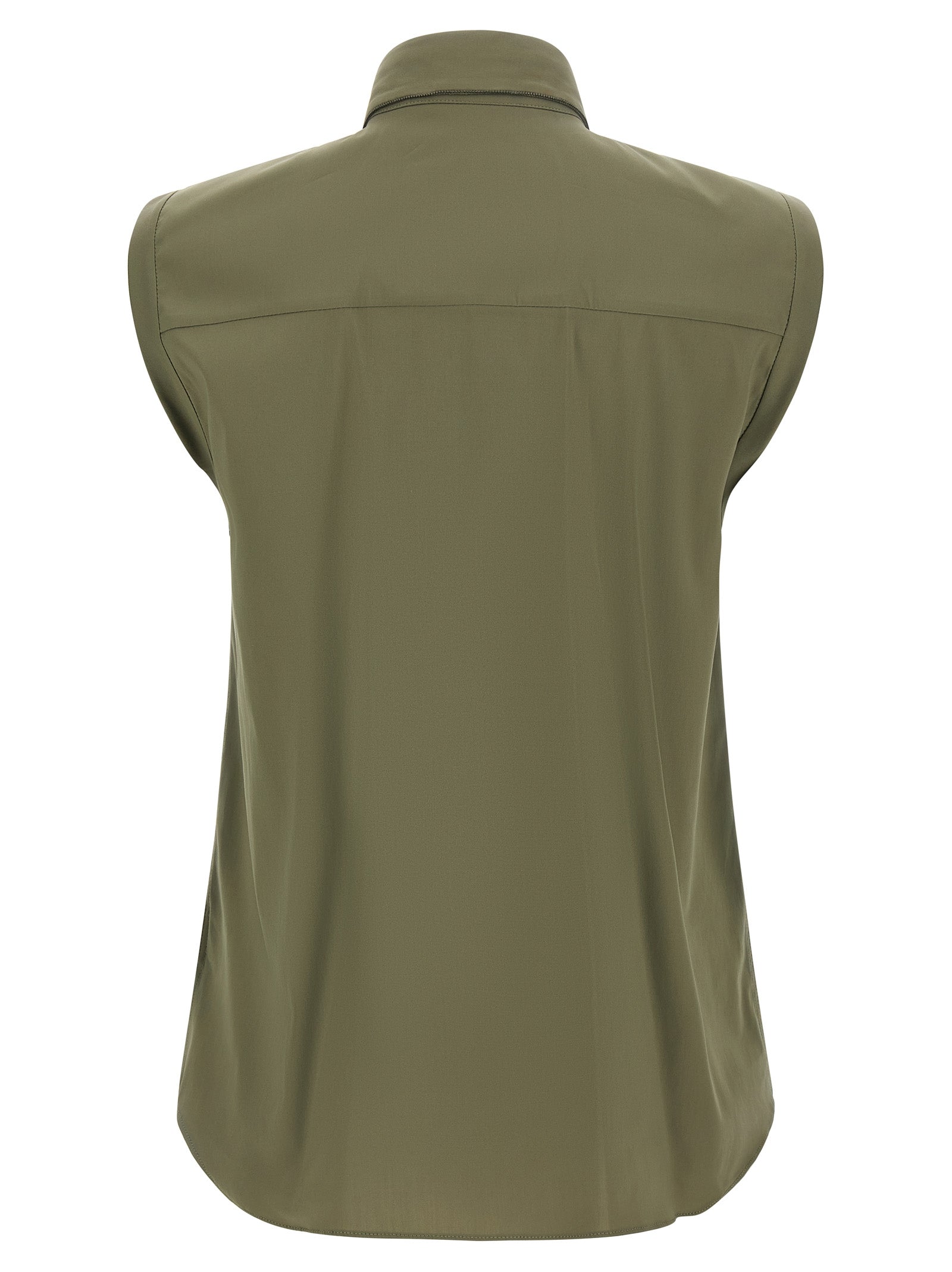 Brunello Cucinelli Bicolor Cotton Women's Blouse