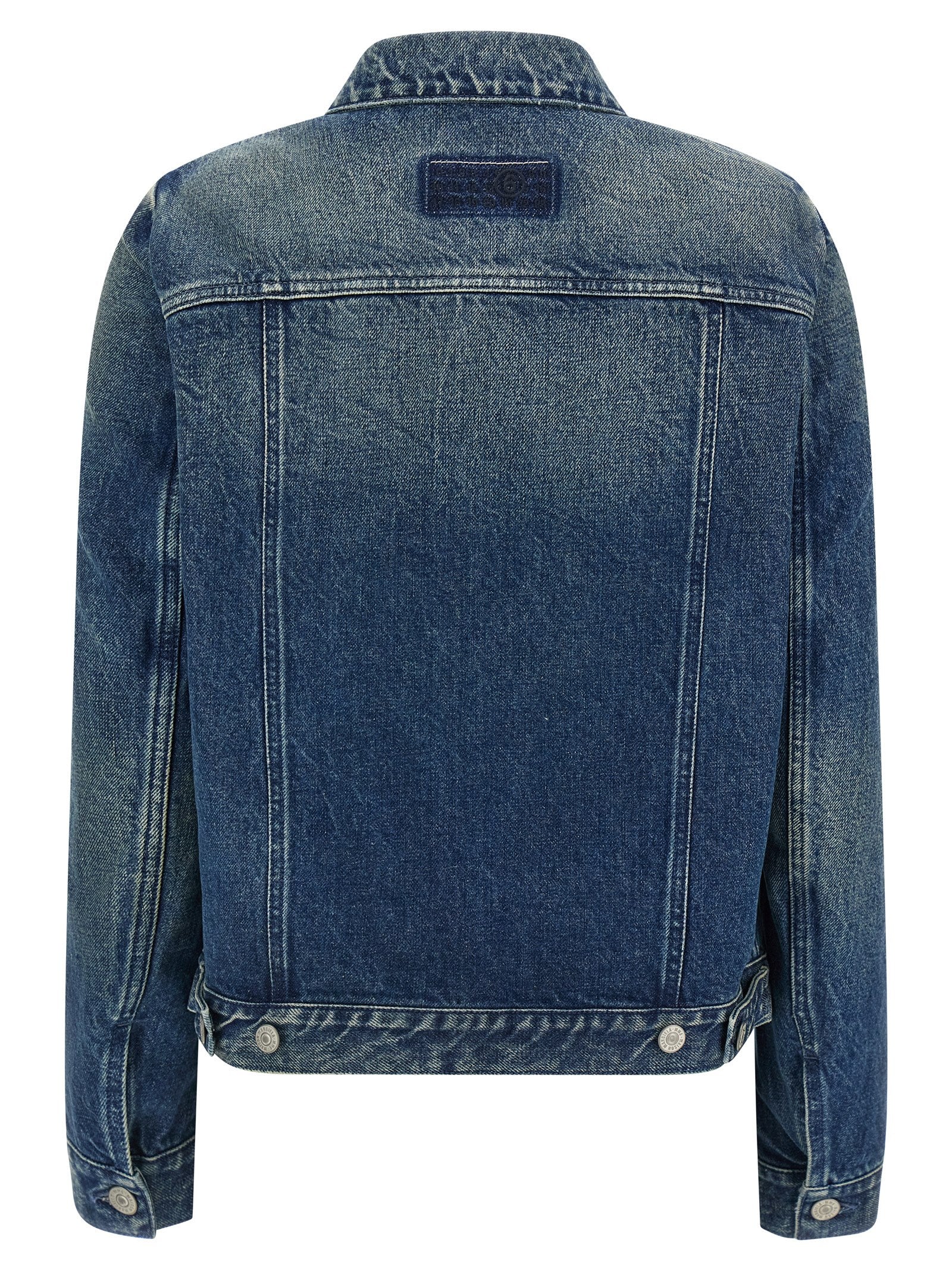 MM6 Maison Margiela Blue Cotton Denim Women's Jacket
