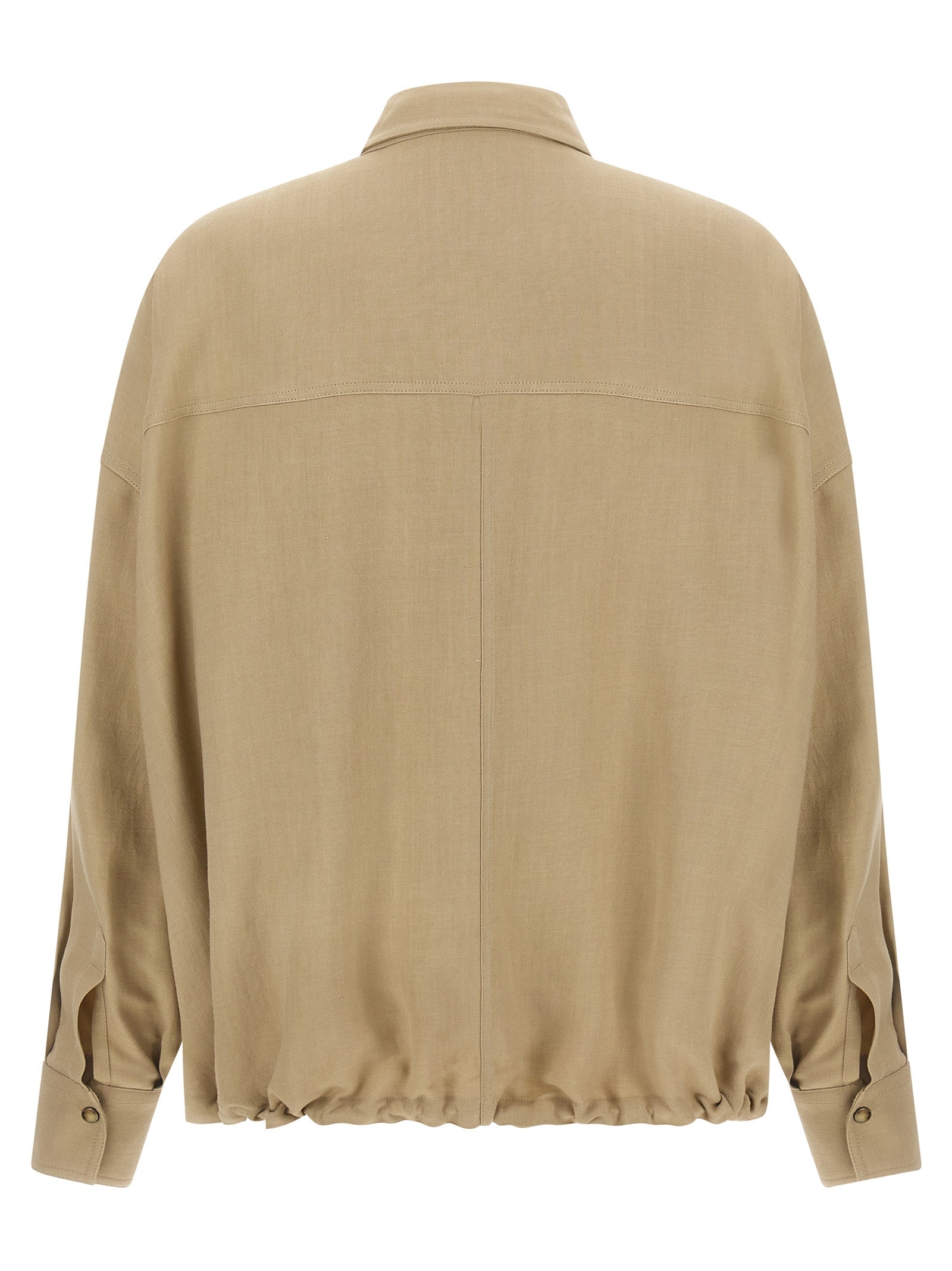 Brunello Cucinelli Beige Viscose Women's Blouse