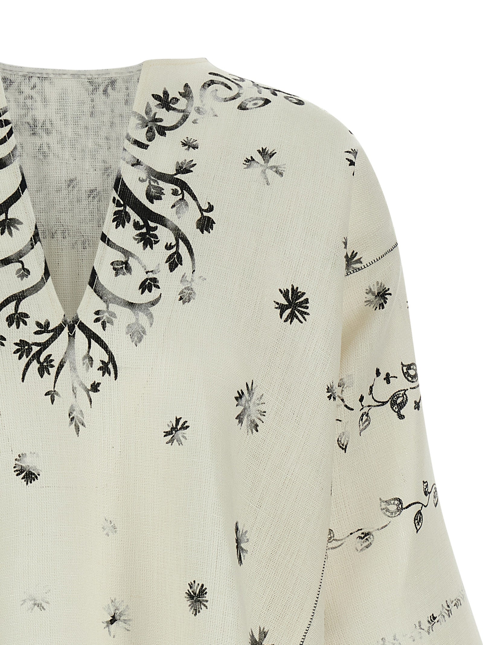 Alberta Ferretti Bicolor Linen Women's Blouse