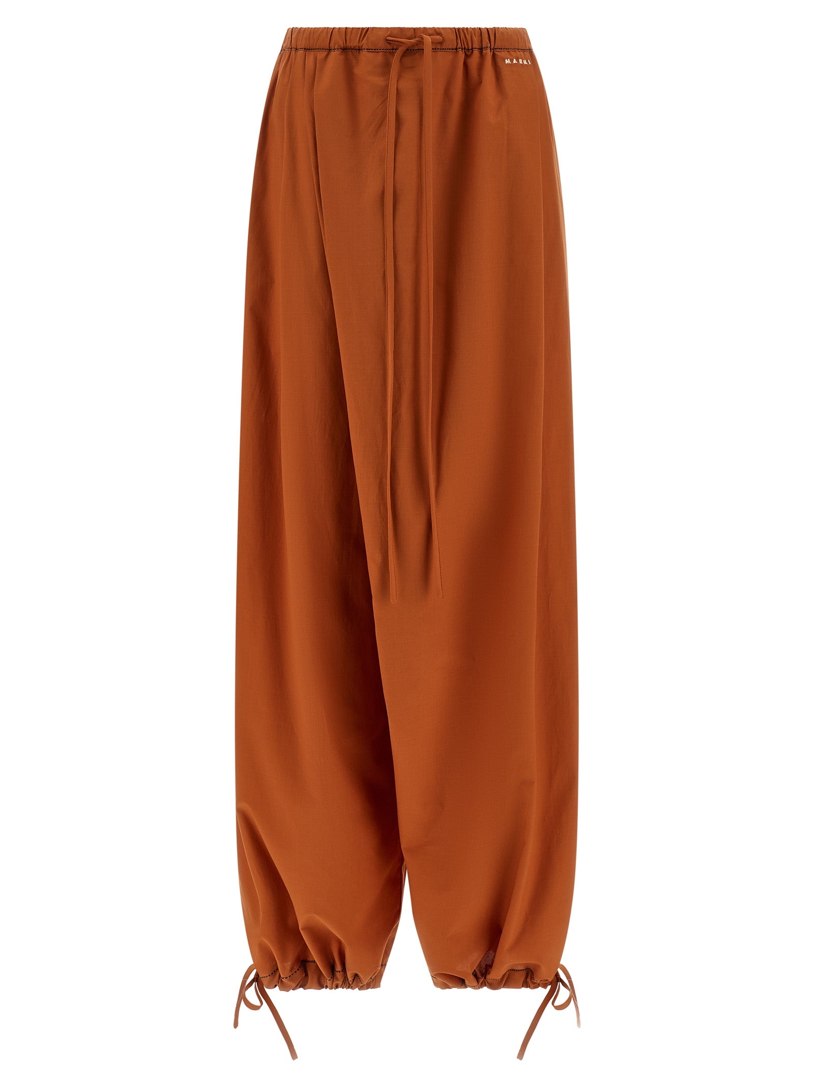 Marni Orange Cotton Casual Women's Pants