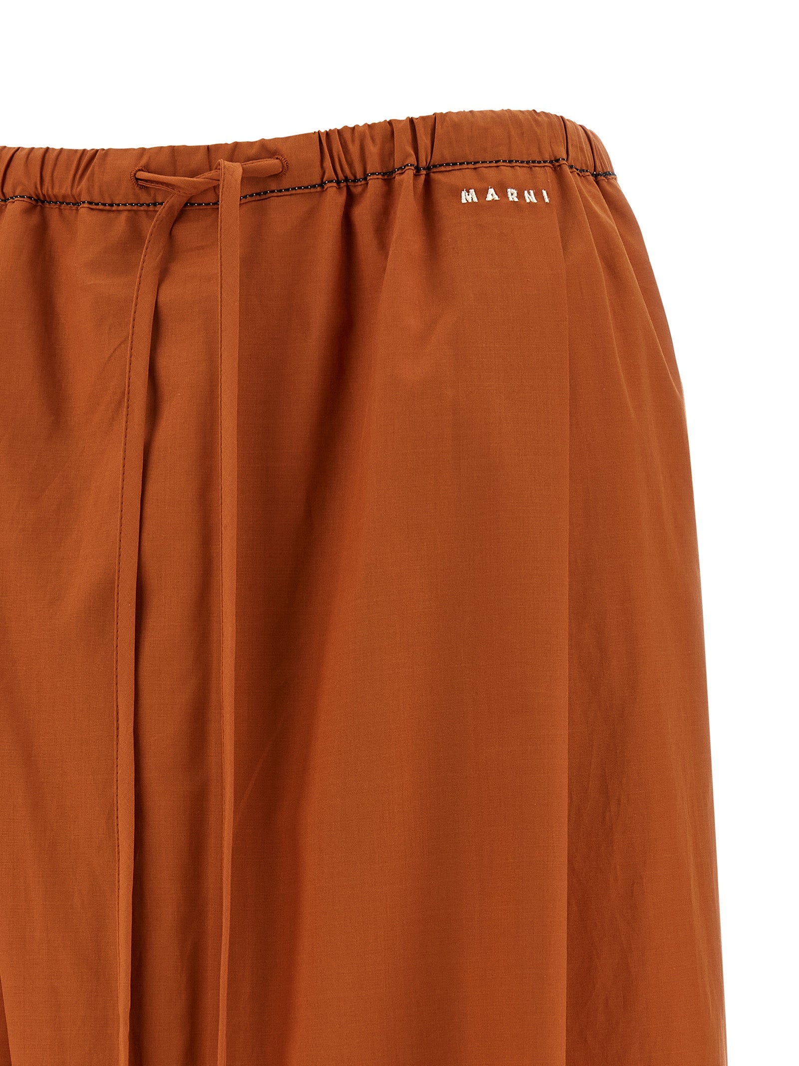 Marni Orange Cotton Casual Women's Pants