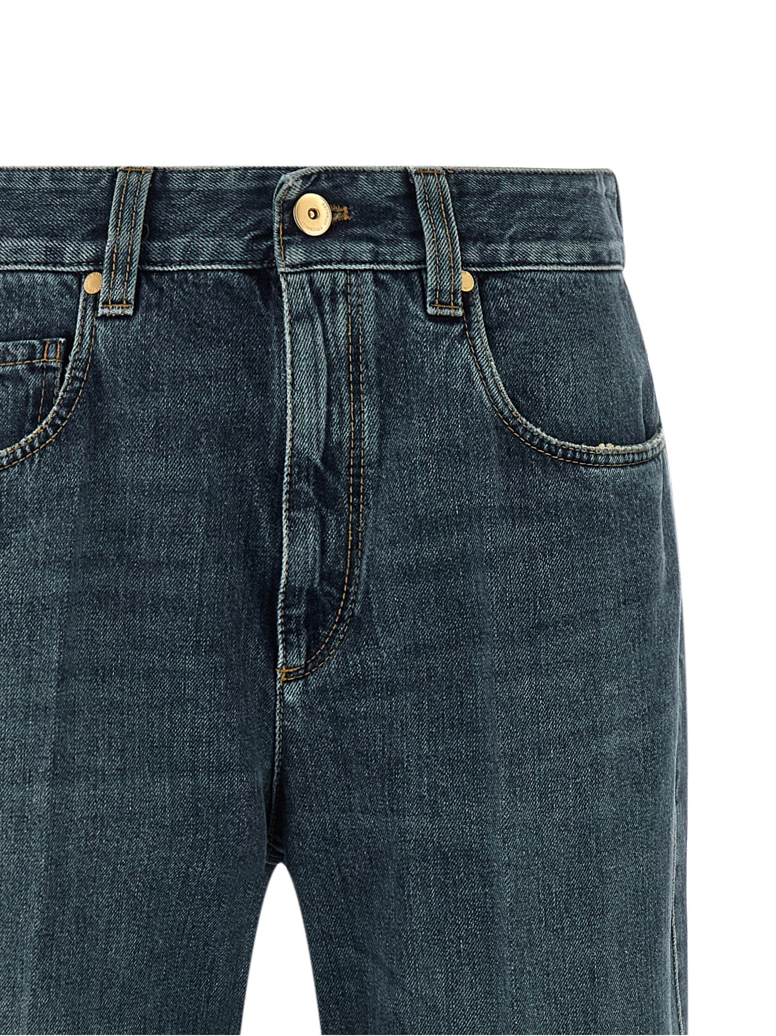 Brunello Cucinelli Blue Cotton Flared Women's Jeans