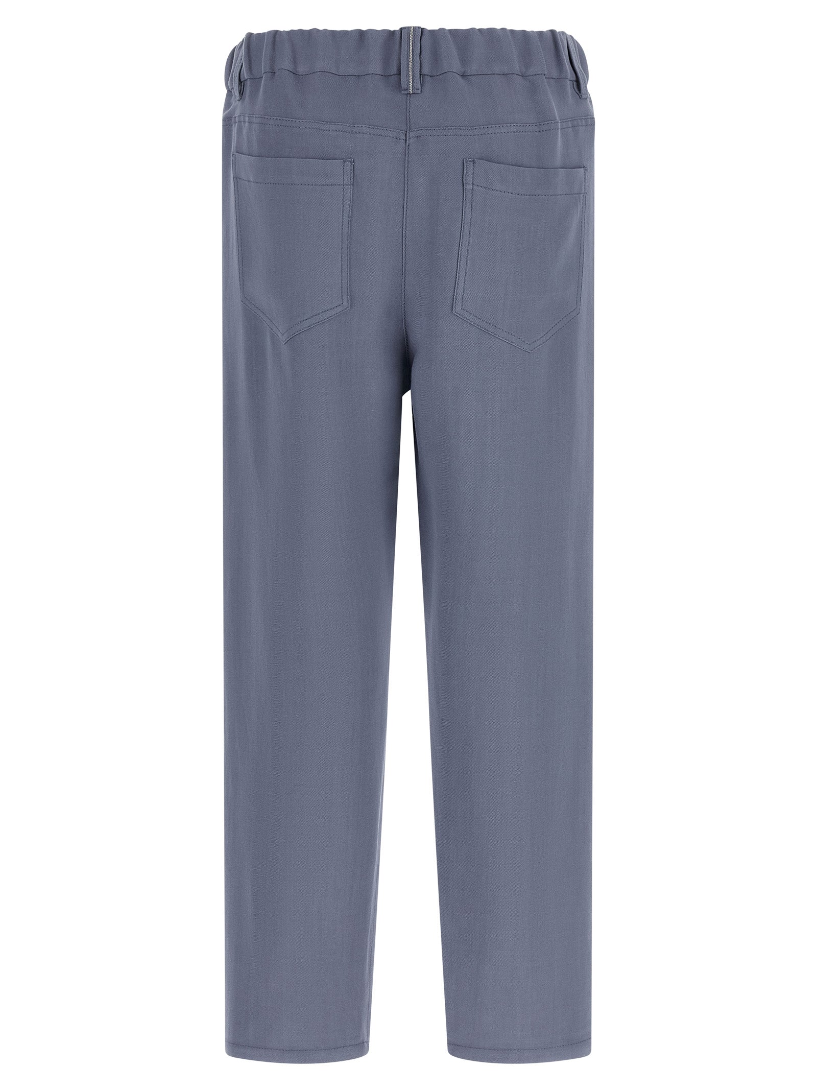 Brunello Cucinelli Blue Viscose Casual Women's Pants