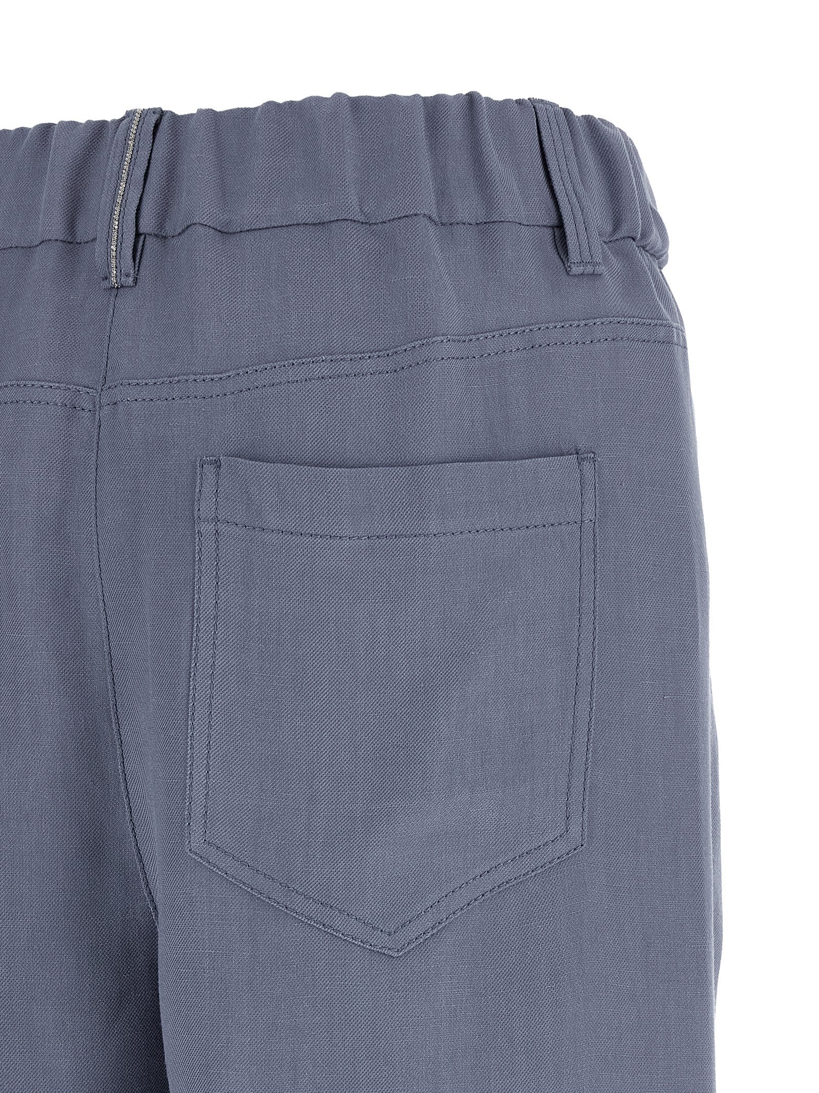 Brunello Cucinelli Blue Viscose Casual Women's Pants