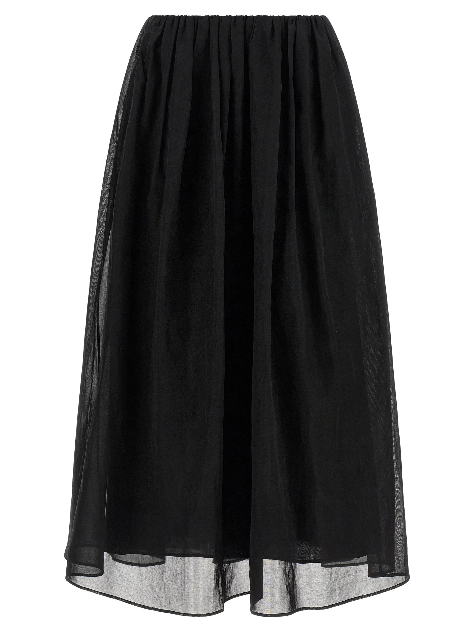 Brunello Cucinelli Black Cotton Mini Women's Skirt