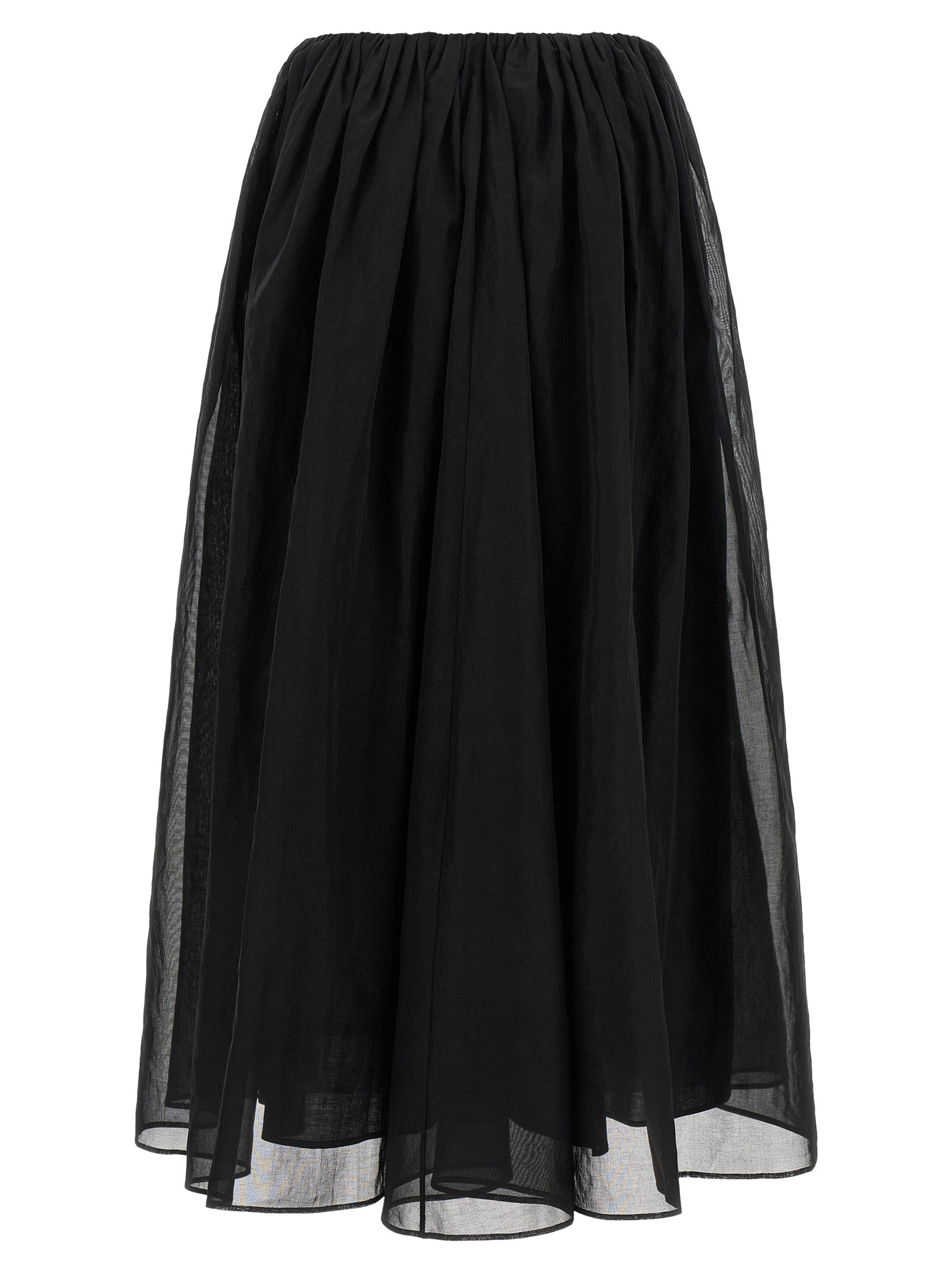 Brunello Cucinelli Black Cotton Mini Women's Skirt